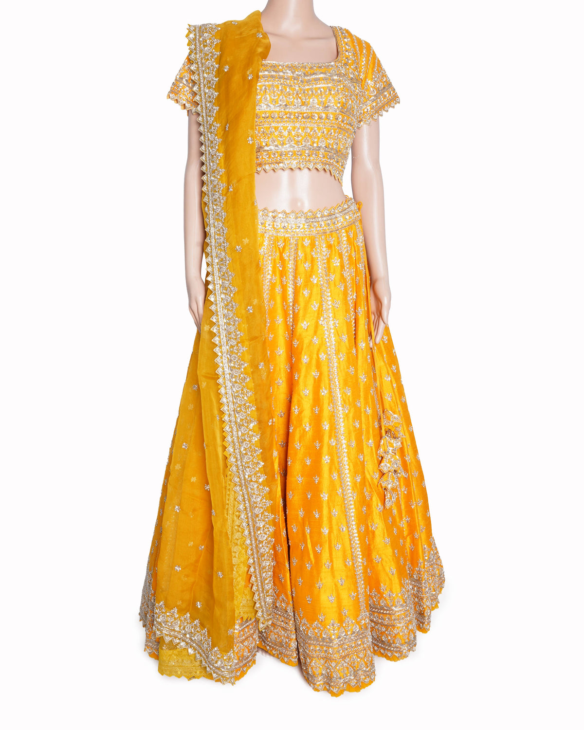 Anushree Reddy Yellow Base Embroidered Lehenga Set In Yellow
