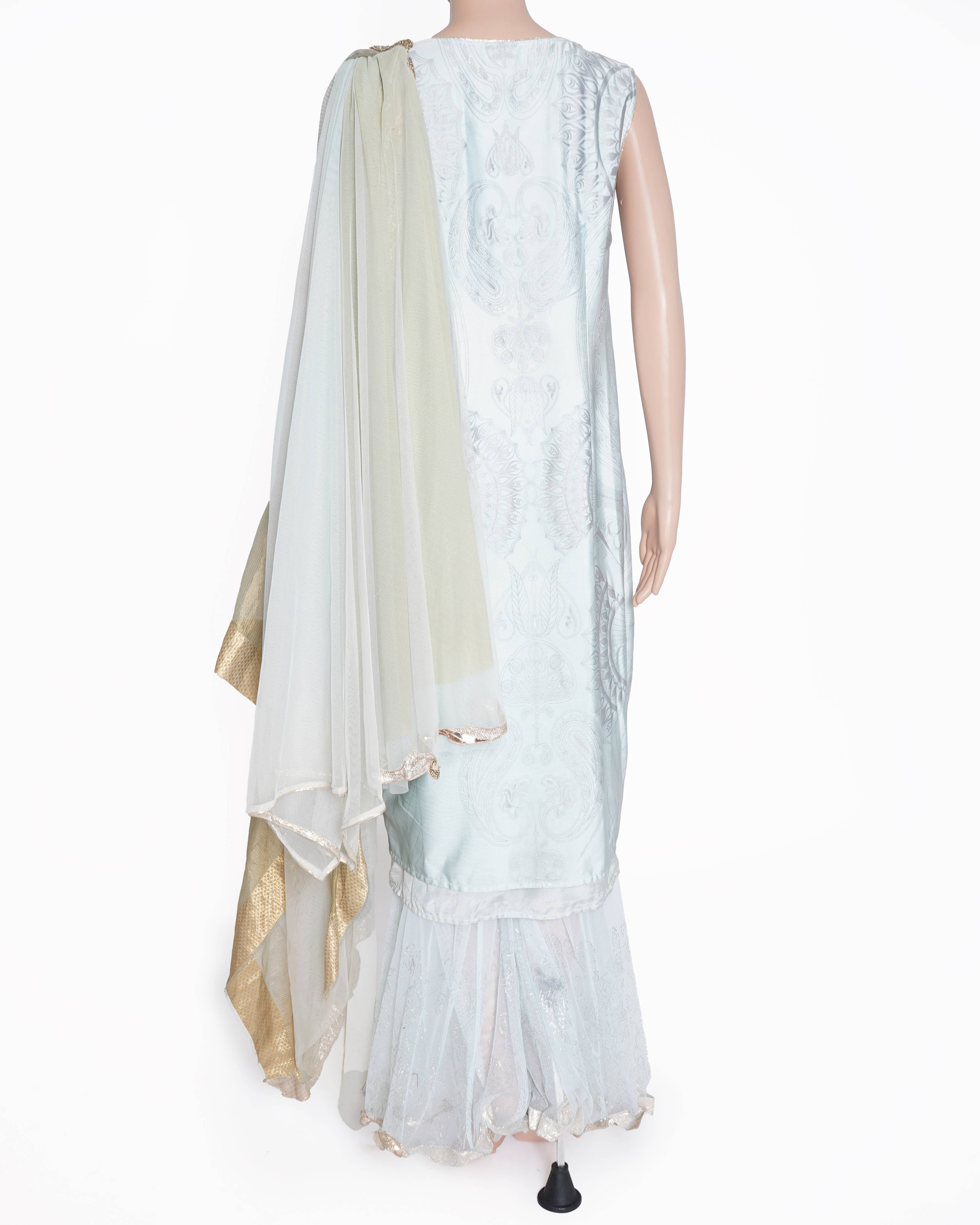 Kiran Uttam Ghosh Set of 3 In Blue