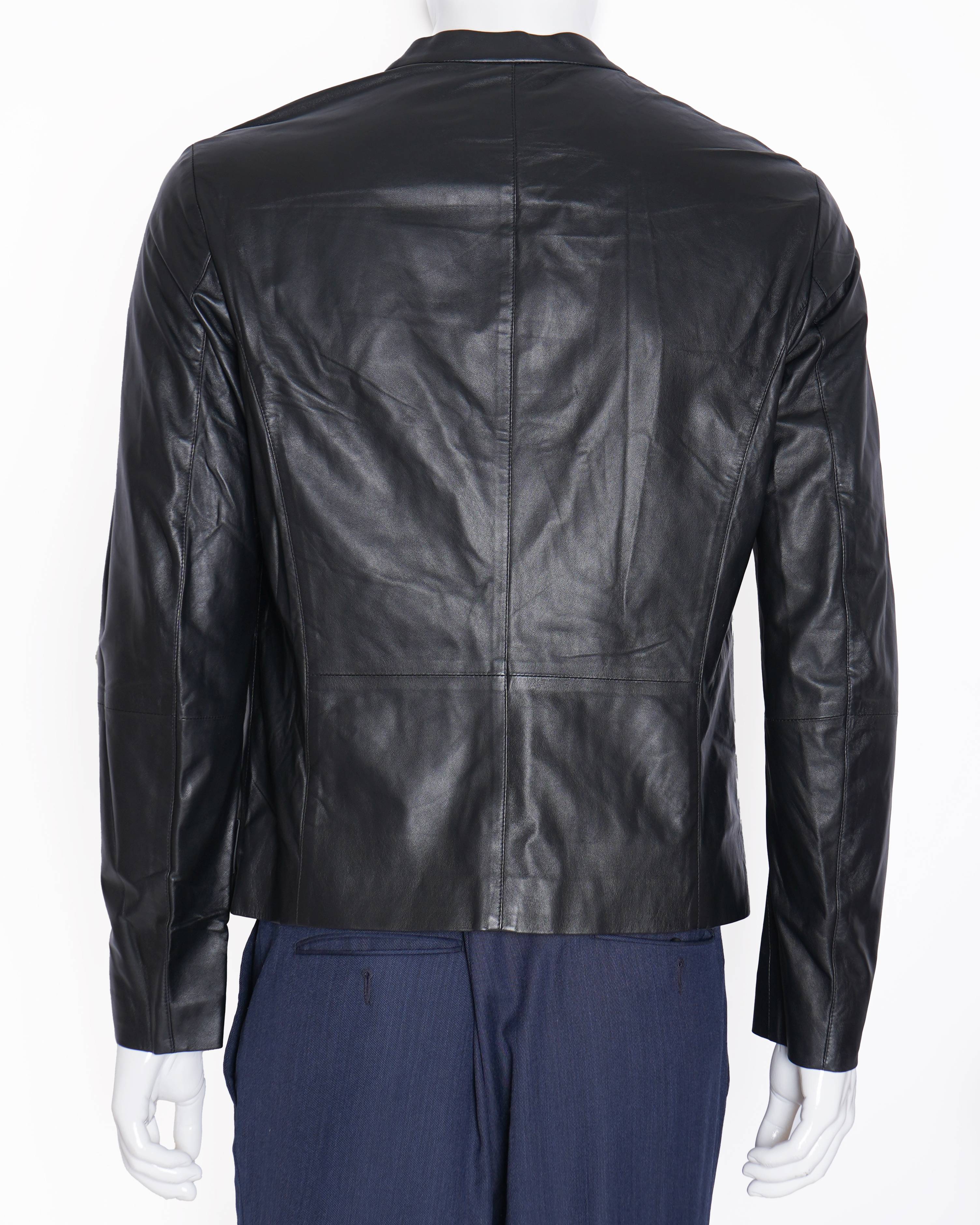 Armani black zip up jacket