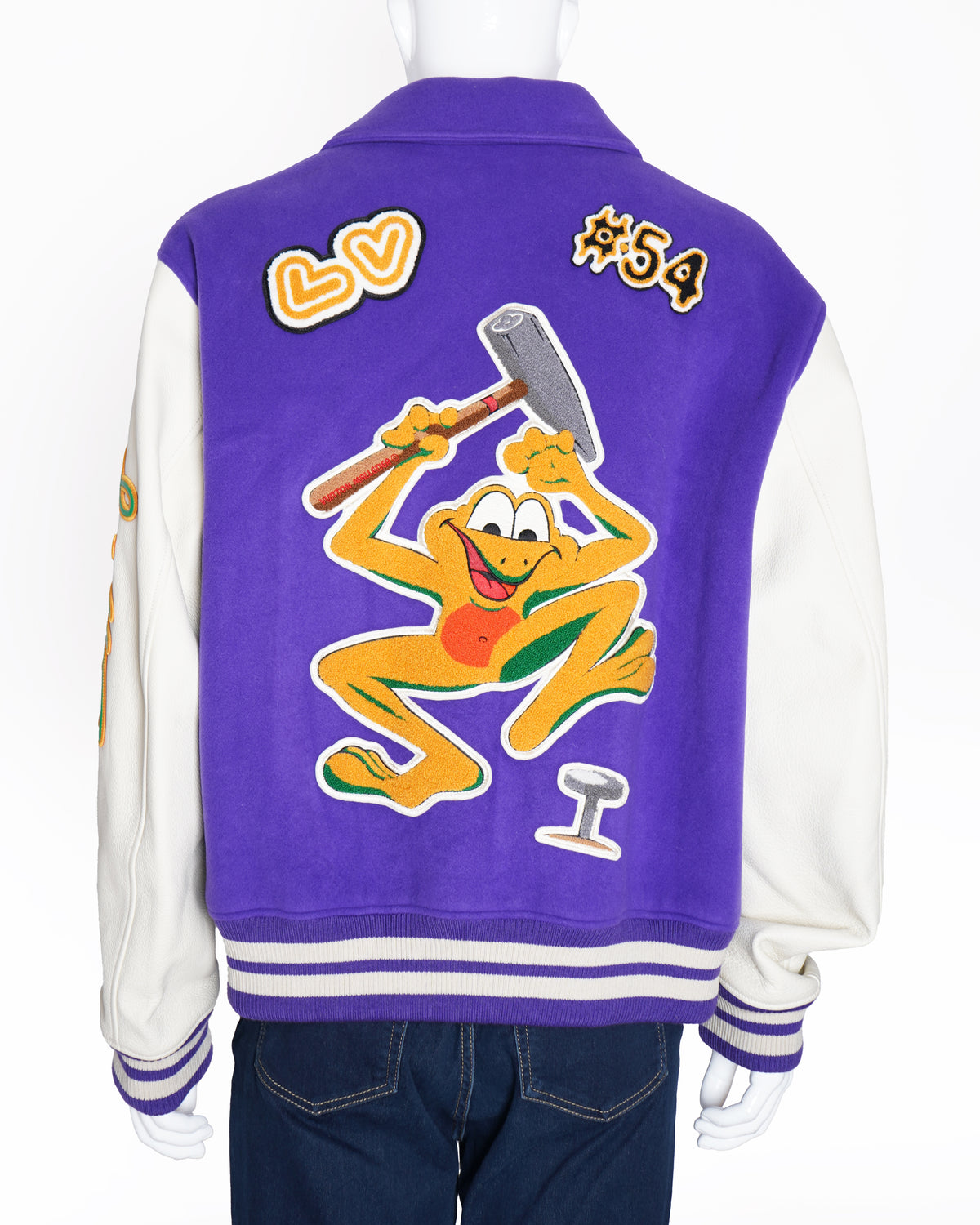 Louis Vuitton Purple Varsity Jacket (Unisex)