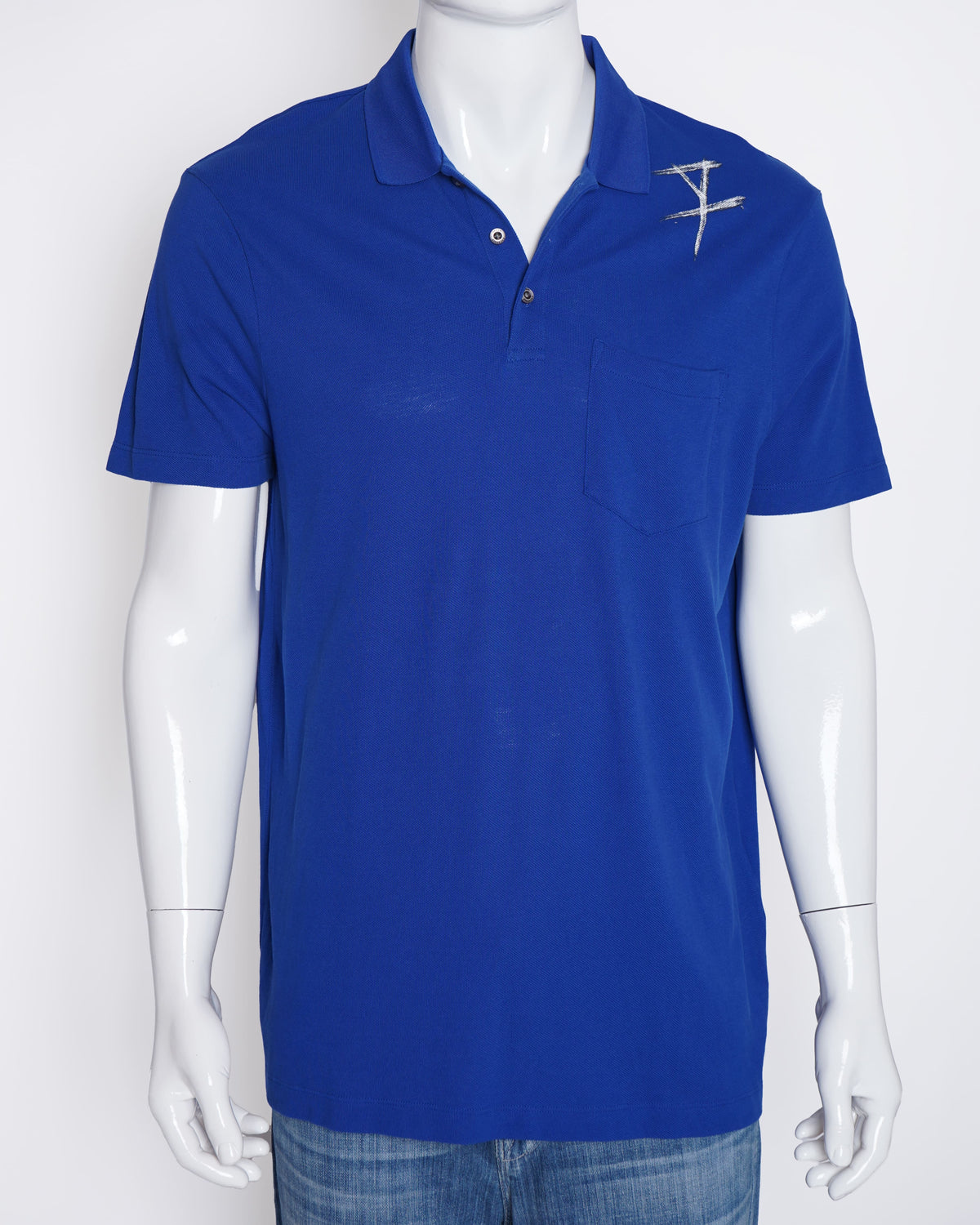 Armani Exchange Royal blue polo half sleeve tshirt for men