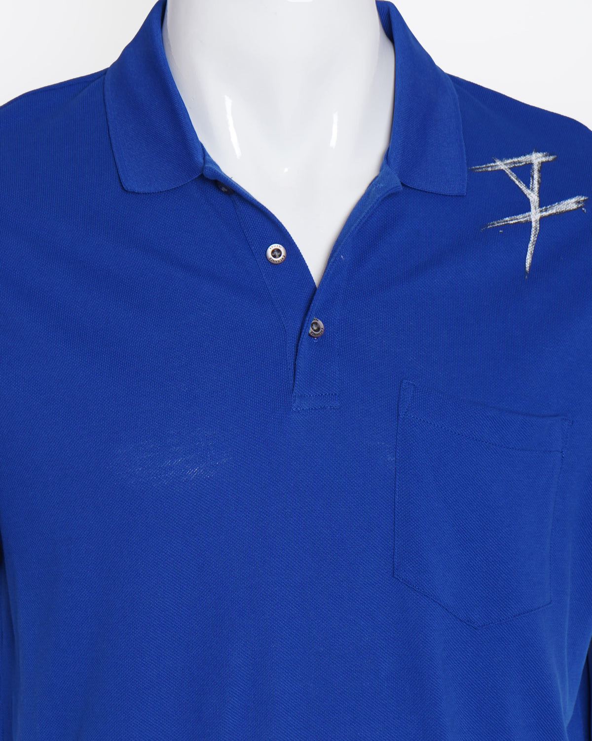 Armani Exchange Royal blue polo half sleeve tshirt for men