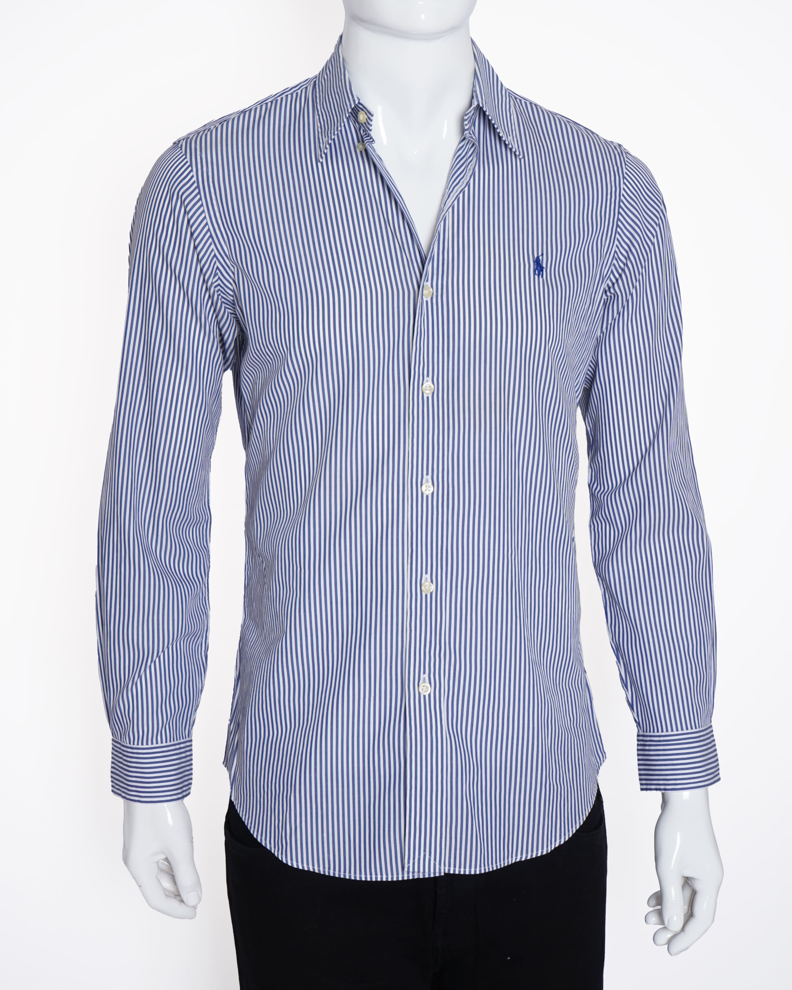 Ralph Lauren Striped Shirt in Blue & White