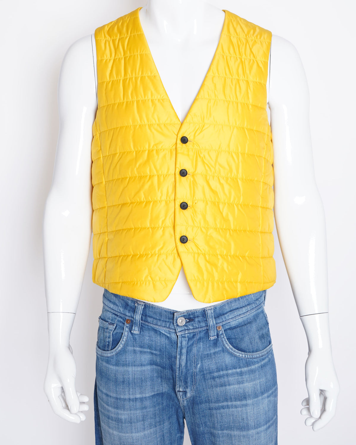 New HUGO BOSS PUFF Waistcoat in yellow