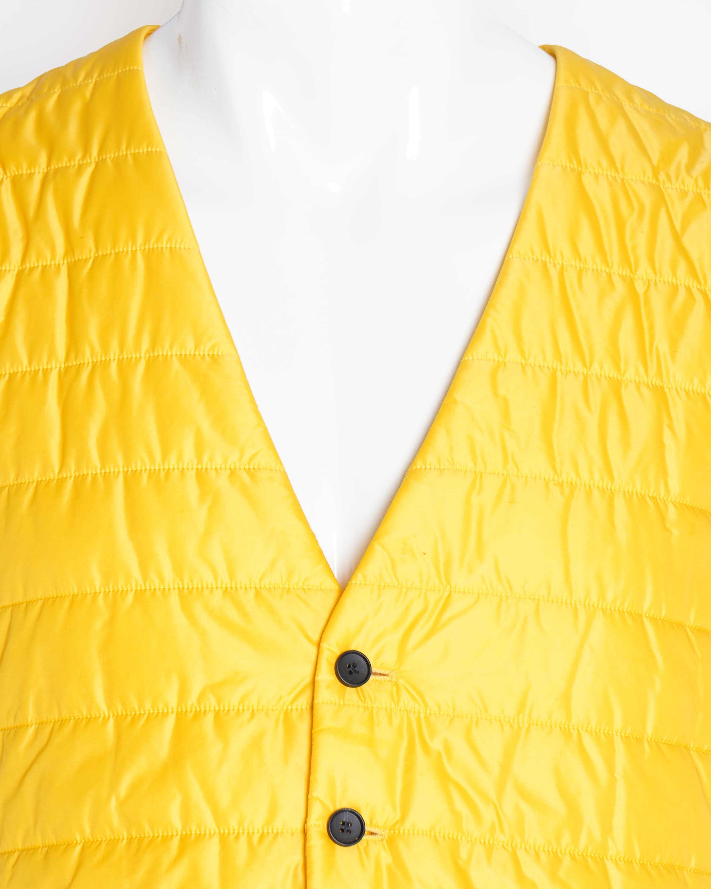 New HUGO BOSS PUFF Waistcoat in yellow