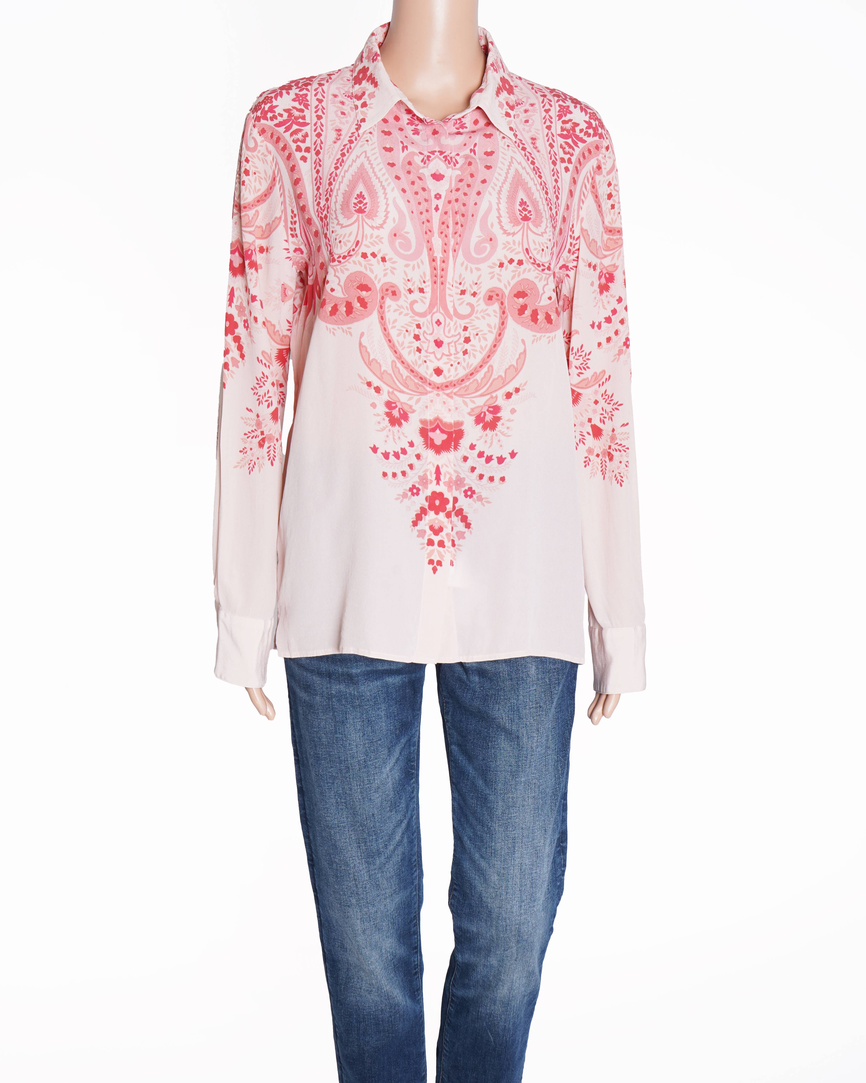 Etro printed paisley long sleeve shirt