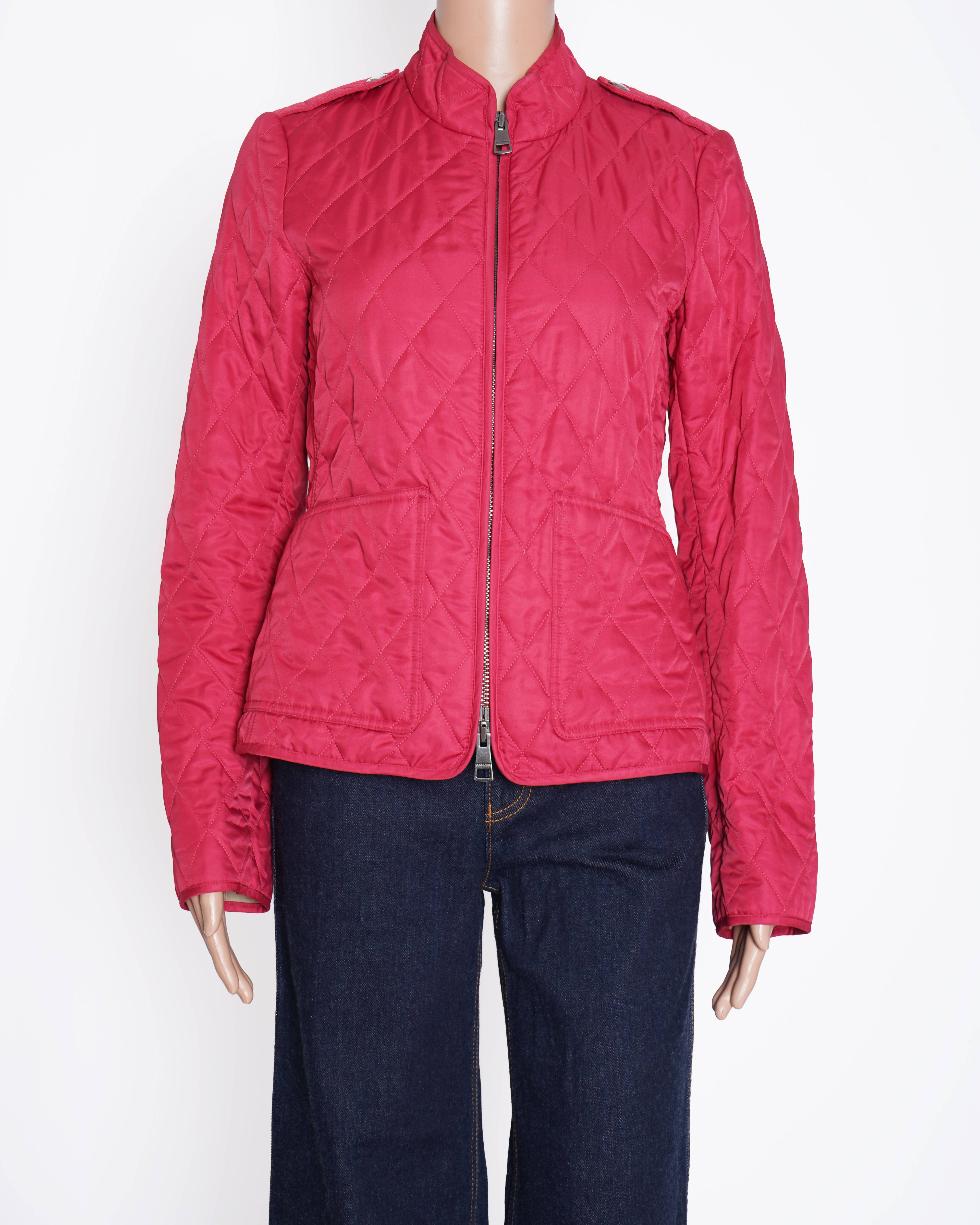 Burberry puffed red jacket