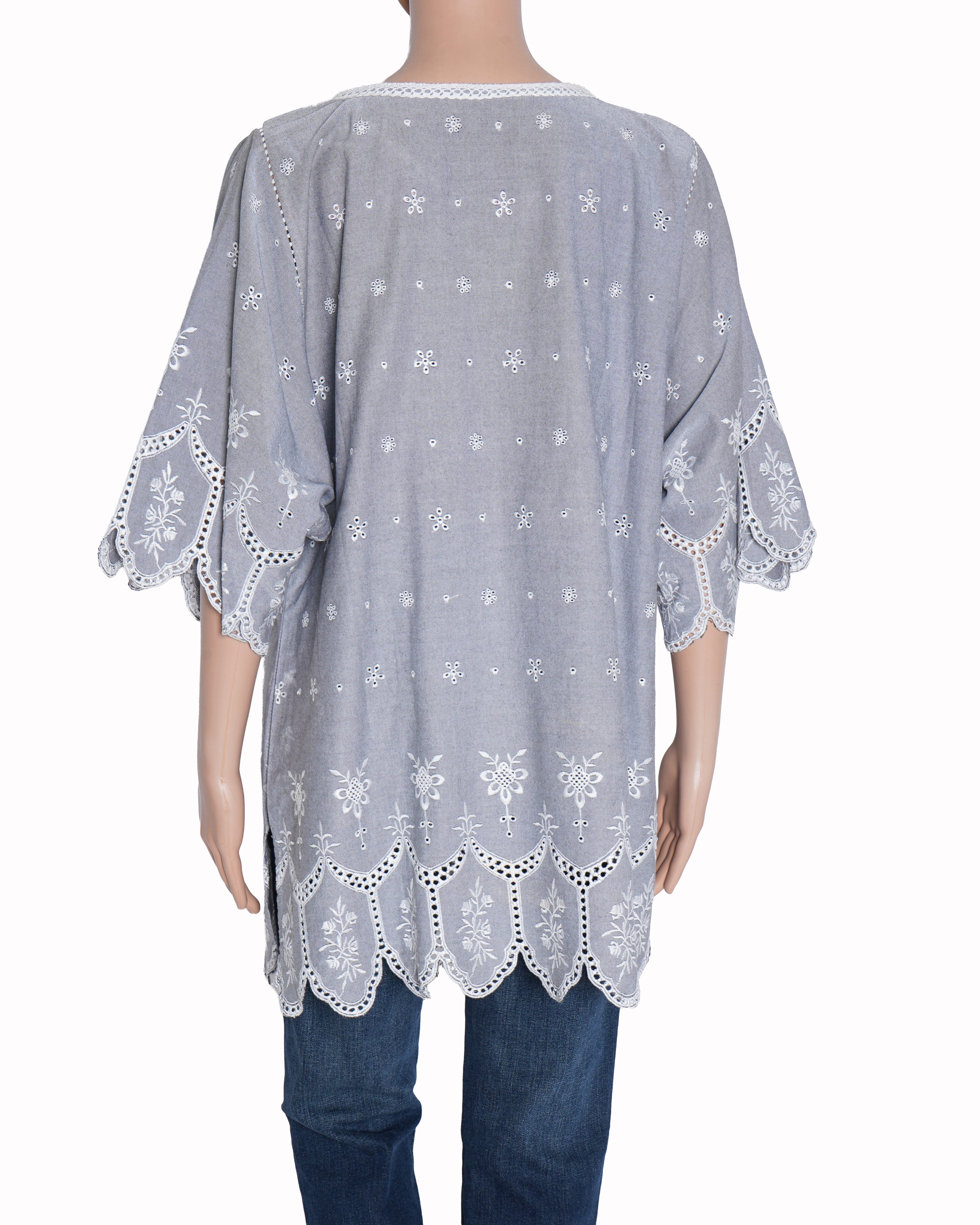 Ranna Gill grey embroided Kurti