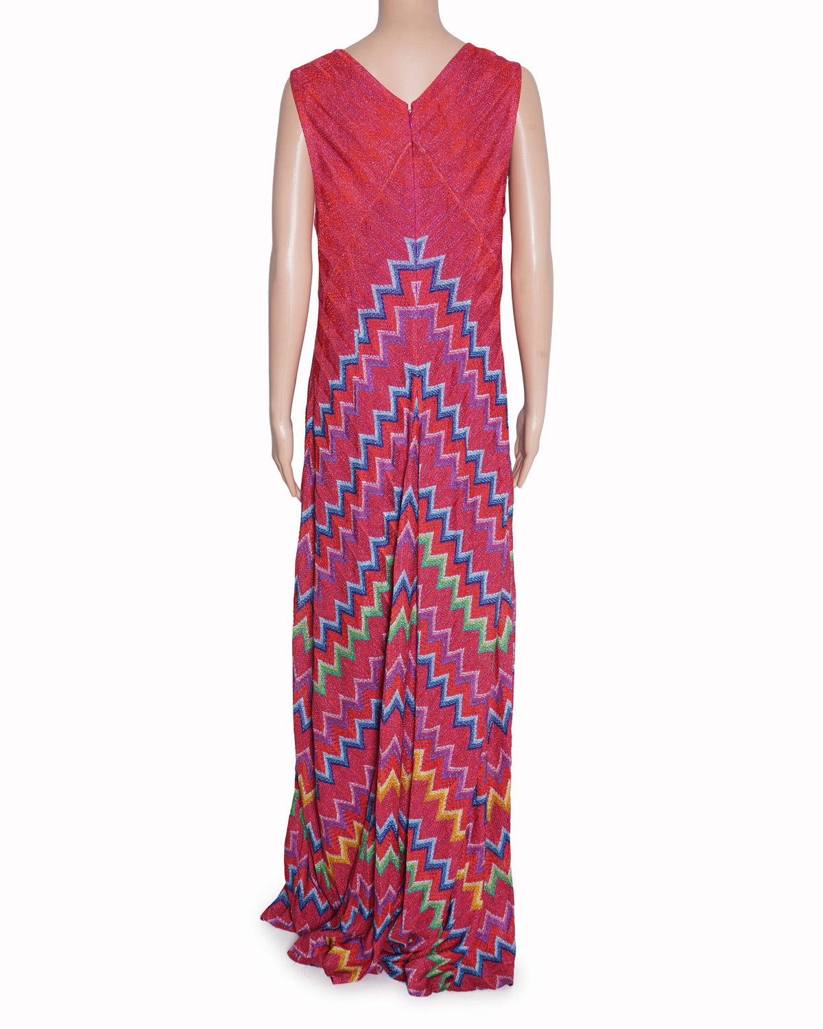 Missoni Knit Maxi Dress In Orange