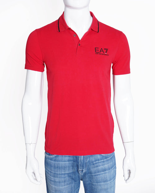 Emporio Armani EA7 Red Polo T-shirt