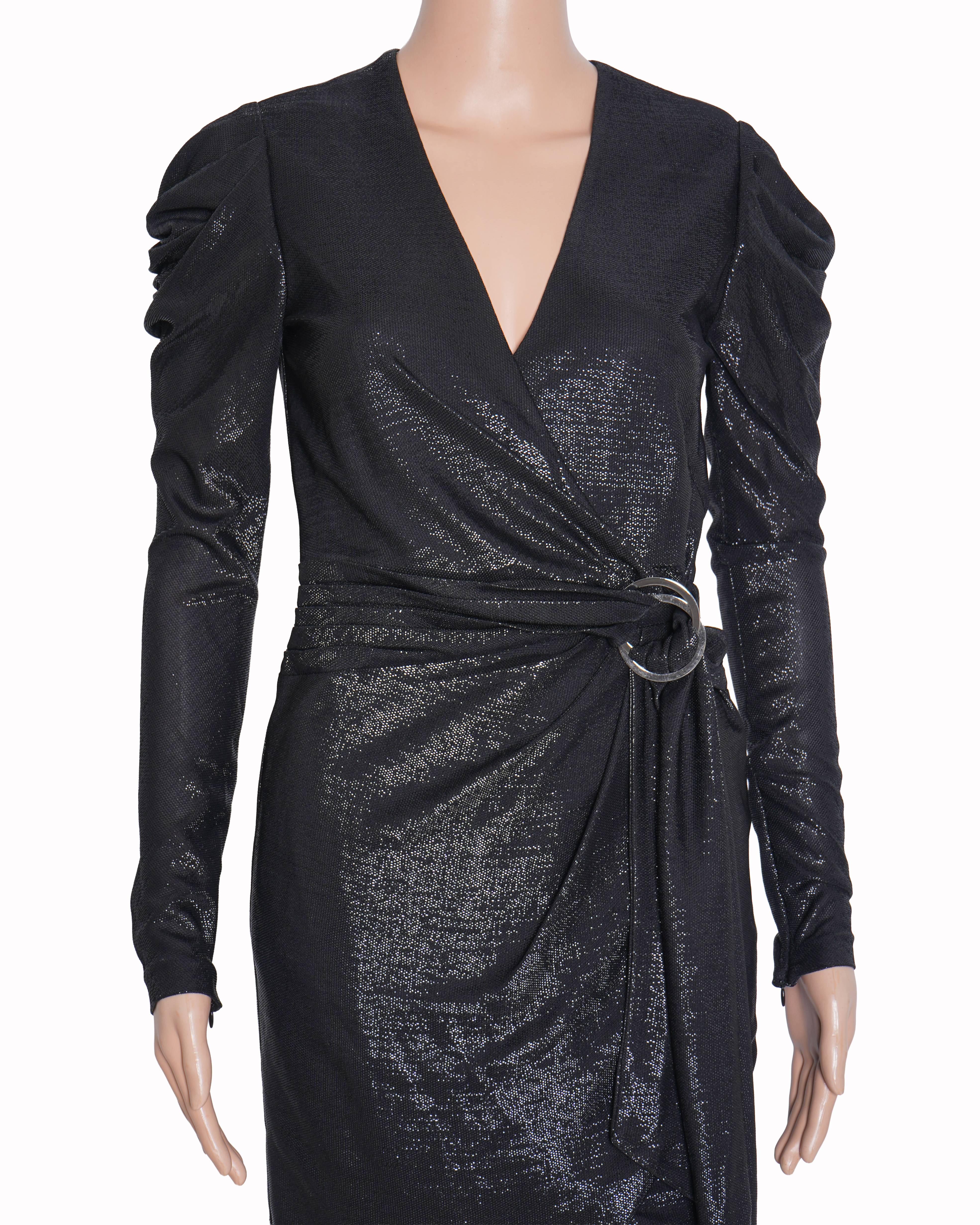 Jonathan simkhai black shimmer mini dress