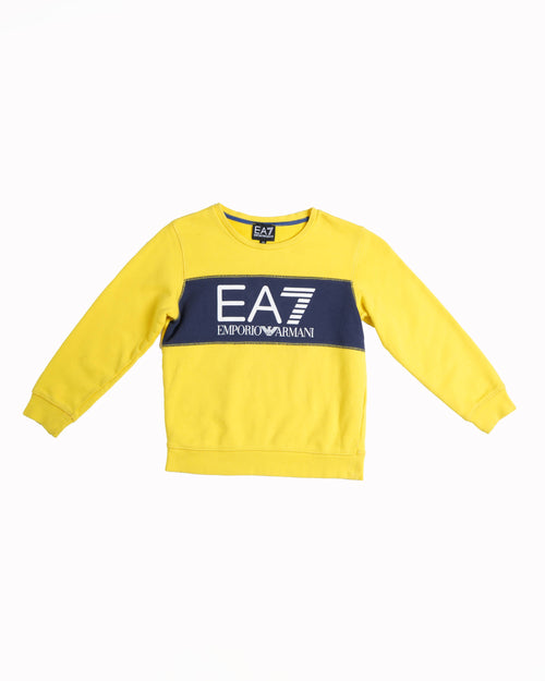 Emporio Armani  Kids Relaxed Fit Sweatshirt with Contrast Logo