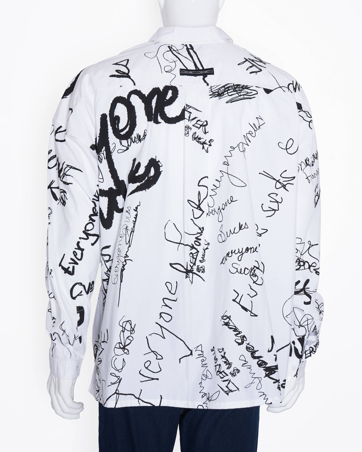 Huemn Unisex
graffiti button down shirt