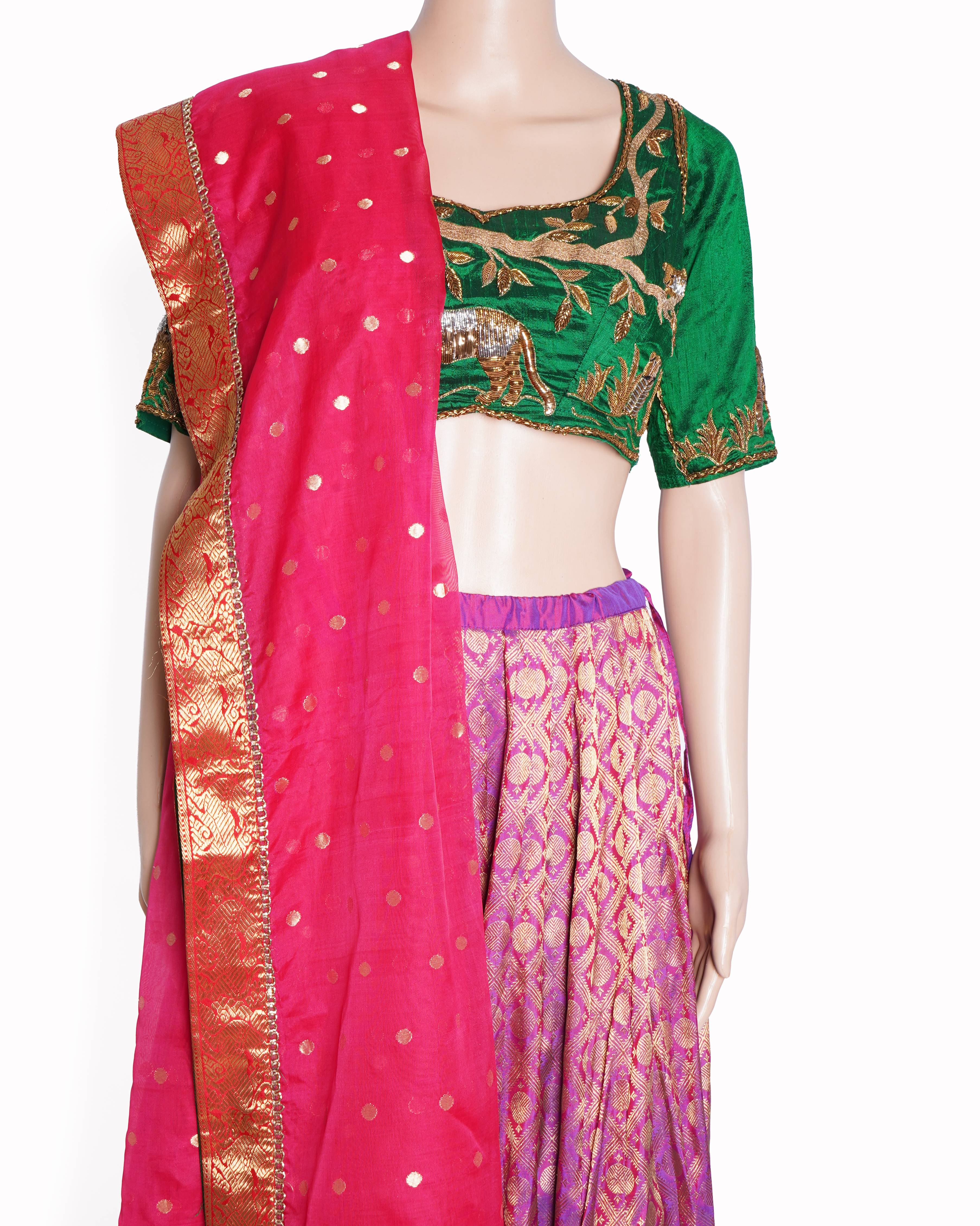 Gaurang Kanjeevaram Lehenga Set