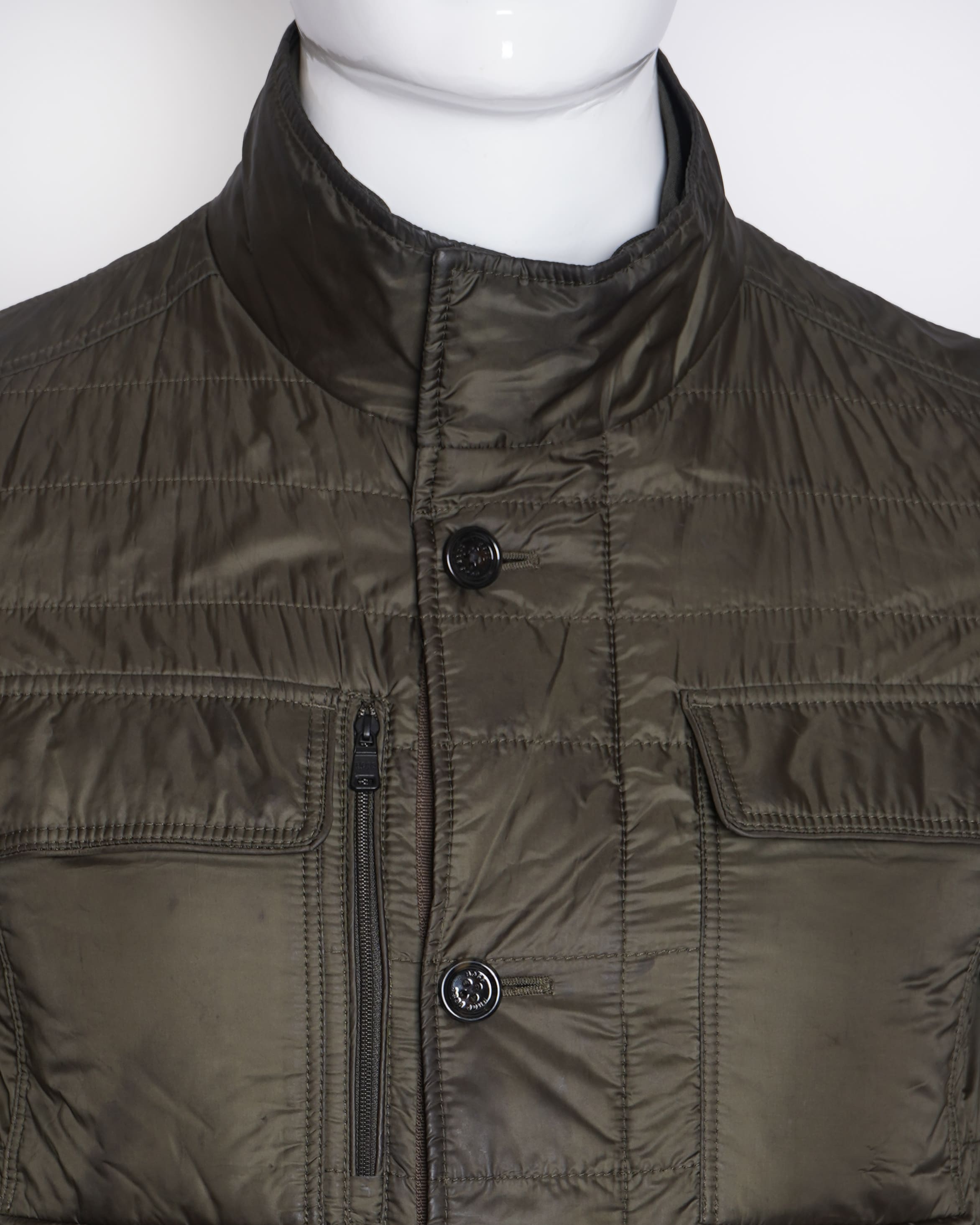 HUGO BOSS PUFF Jacket in olive green