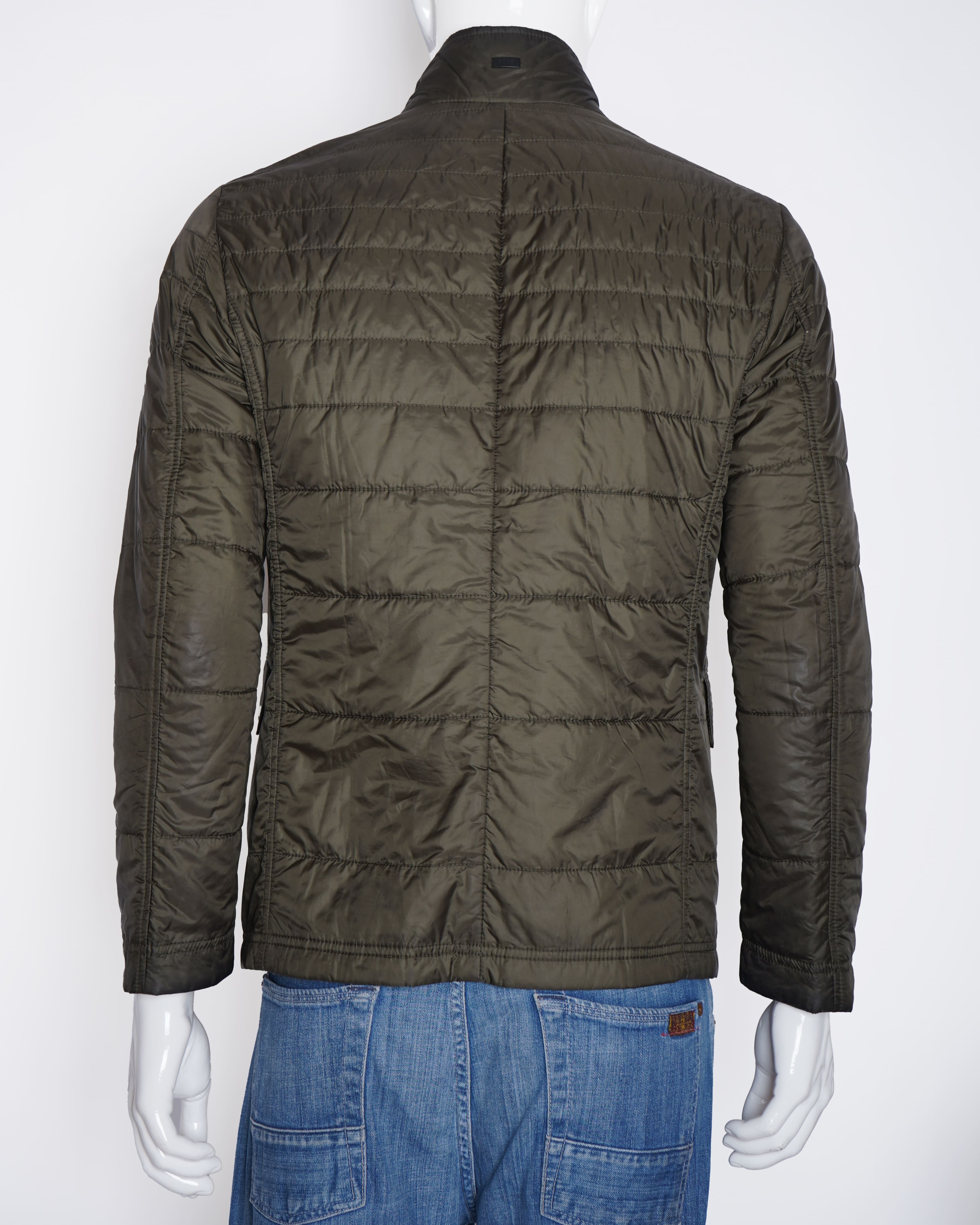 HUGO BOSS PUFF Jacket in olive green