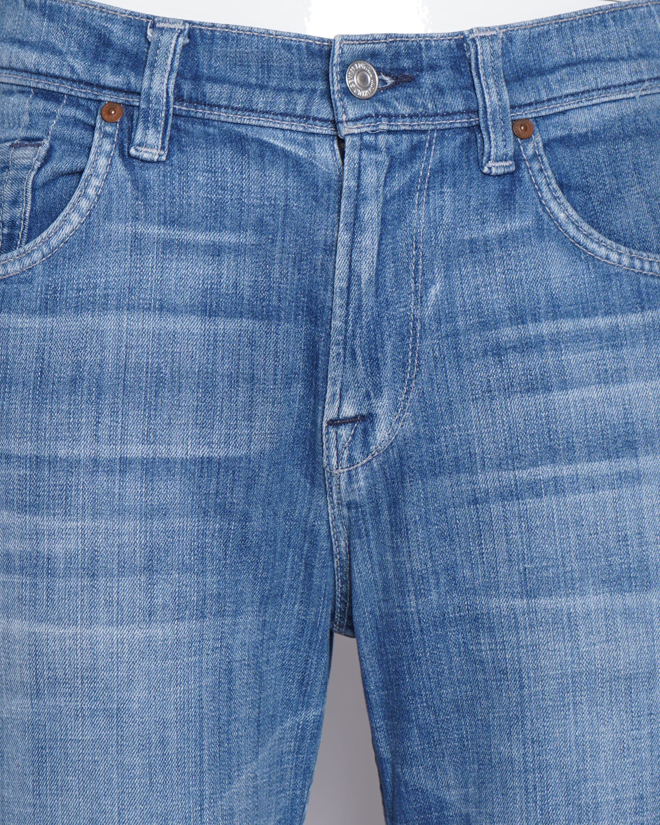 7 for all mankind blue straight fit men's denim