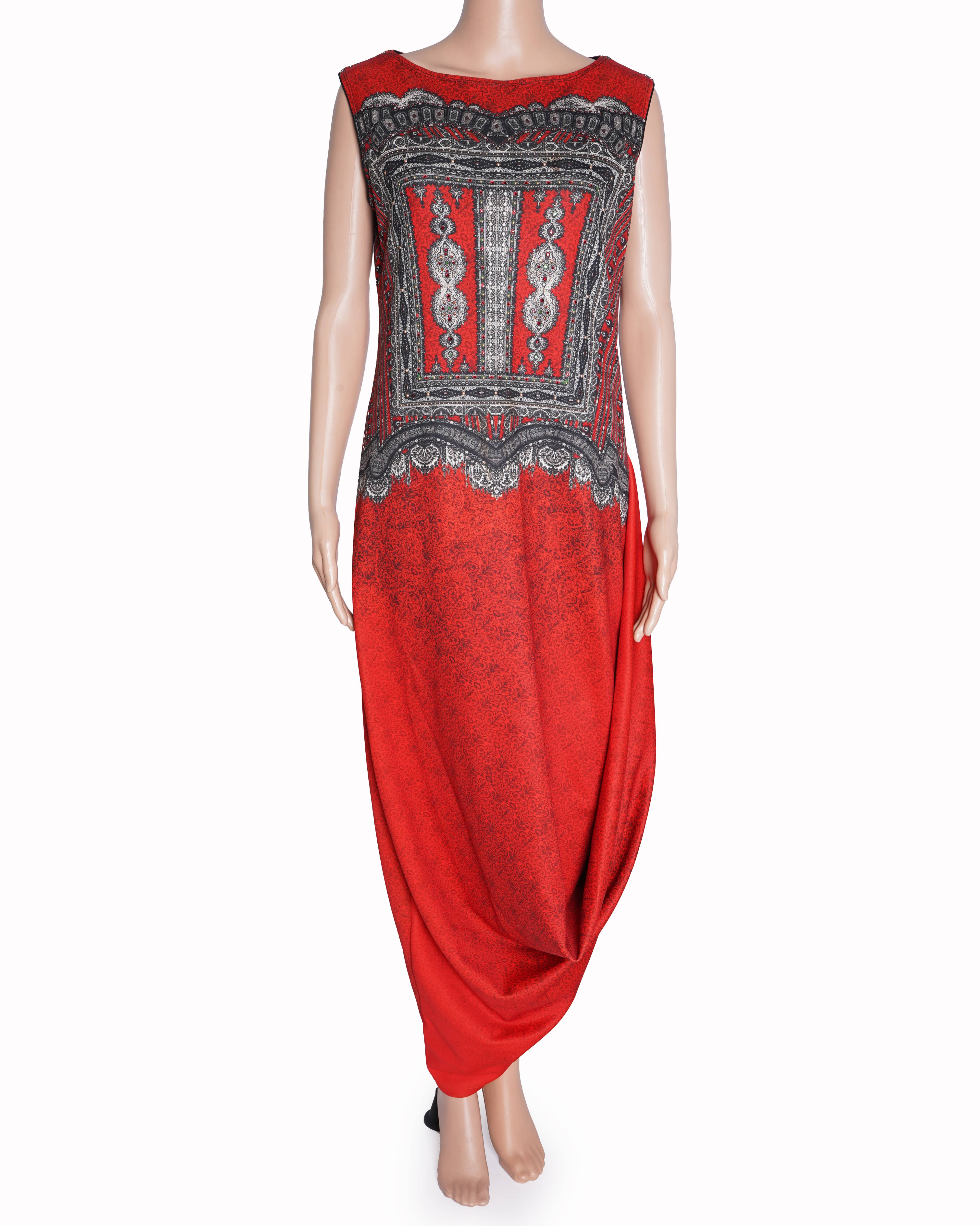 Tarun Tahiliani red printed kurta