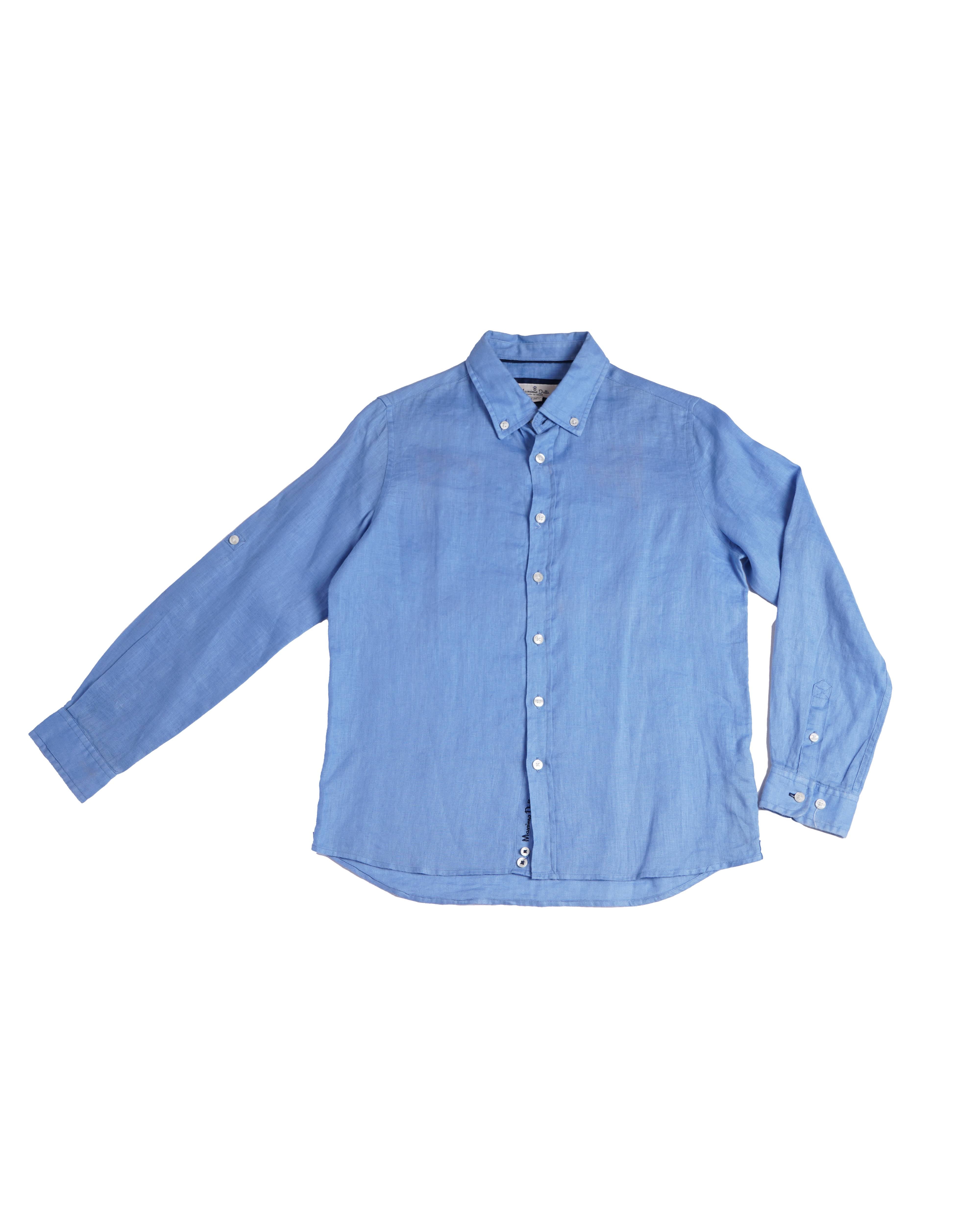 Massimo dutti blue full sleeves shirt