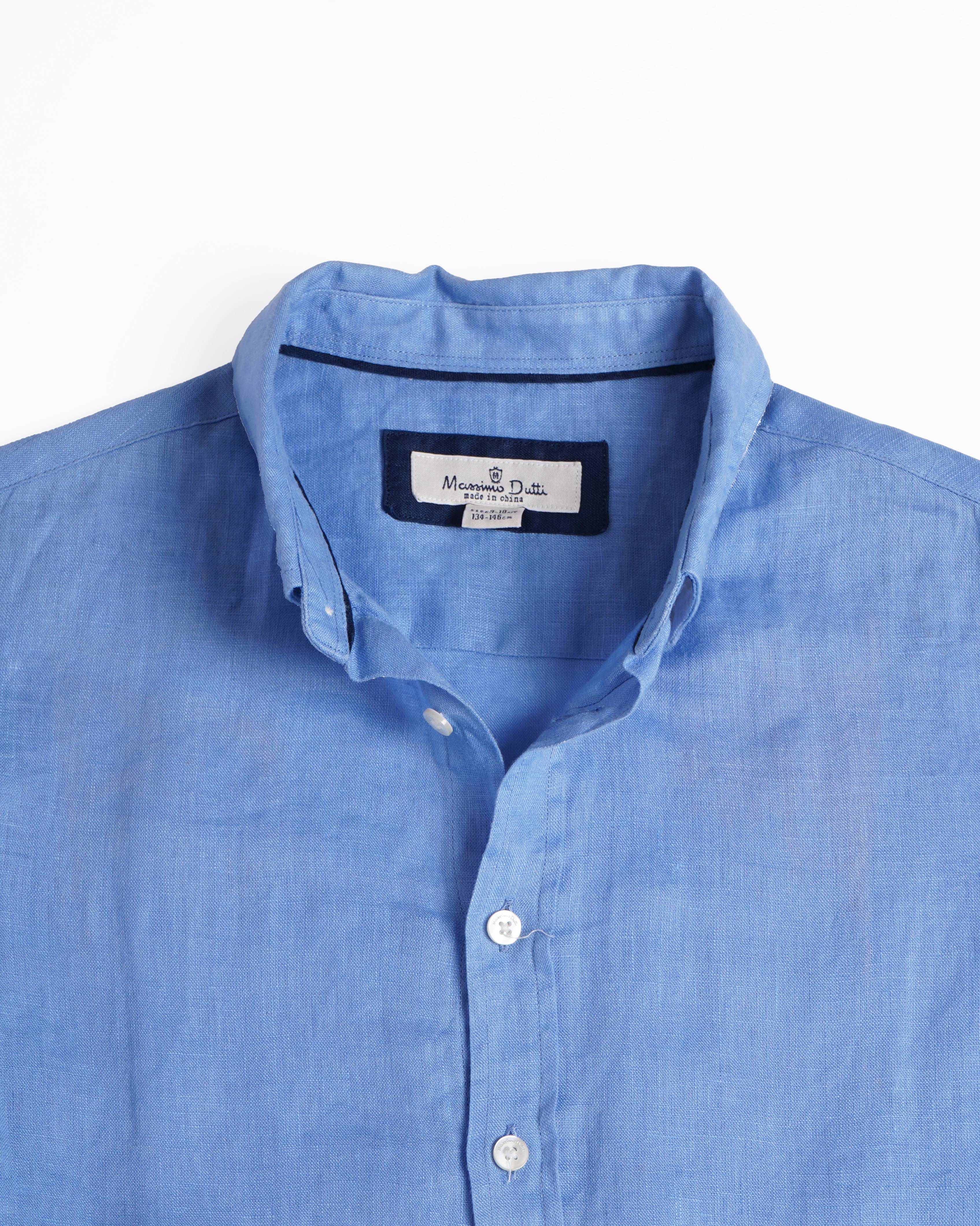 Massimo dutti blue full sleeves shirt