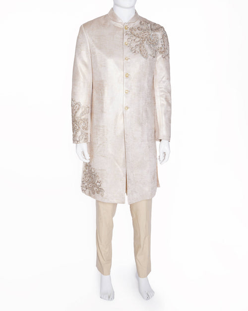 Tarun Tahiliani Men's Bandhgala Set In Ivory (Set of 3)