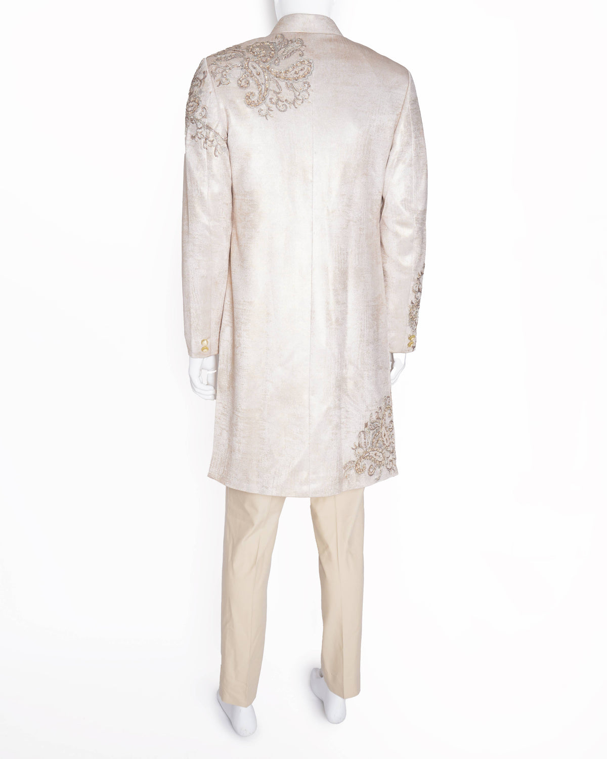 Tarun Tahiliani Men's Bandhgala Set In Ivory (Set of 3)
