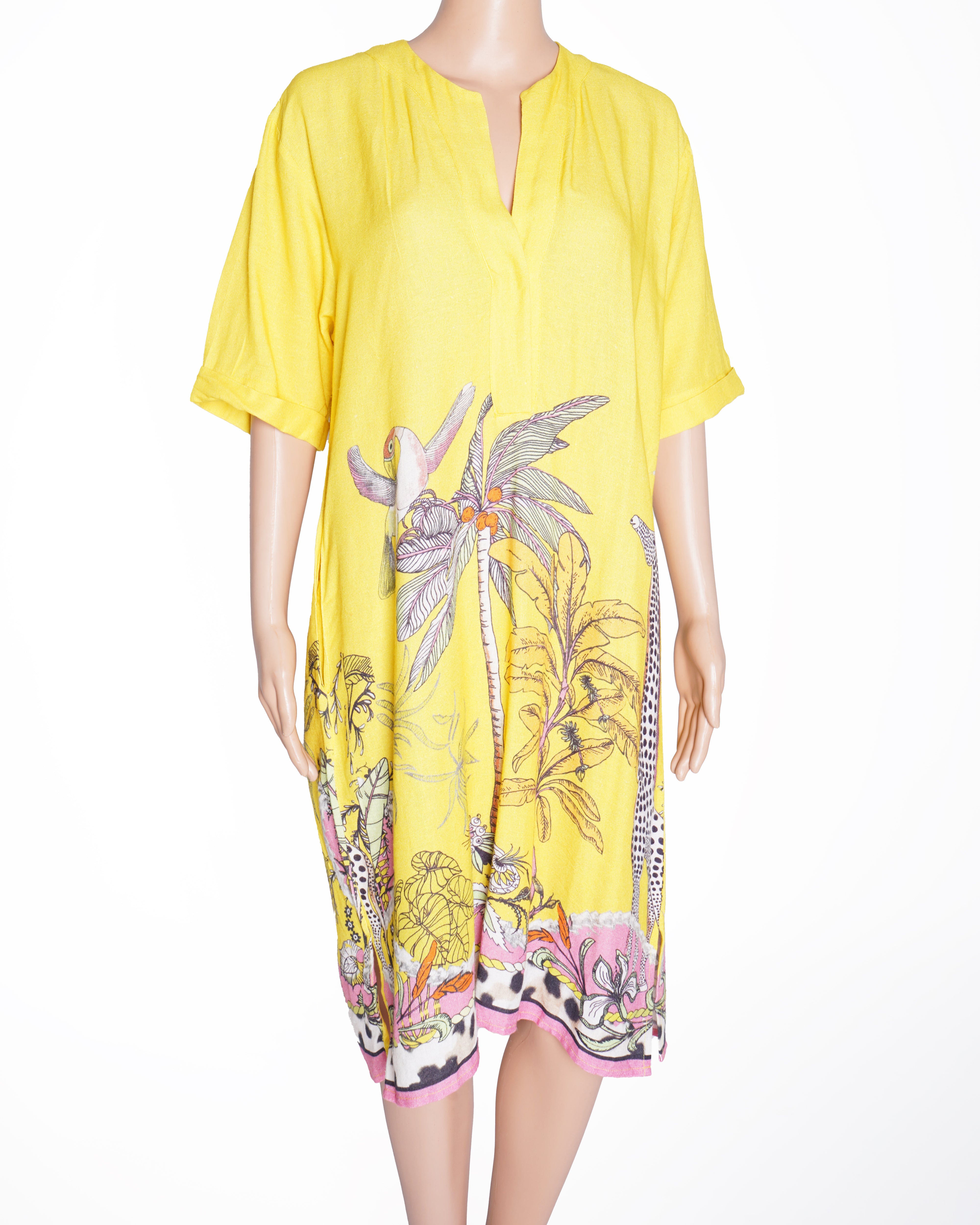 New Isabel Marant Étoile Printed Dress In Yellow