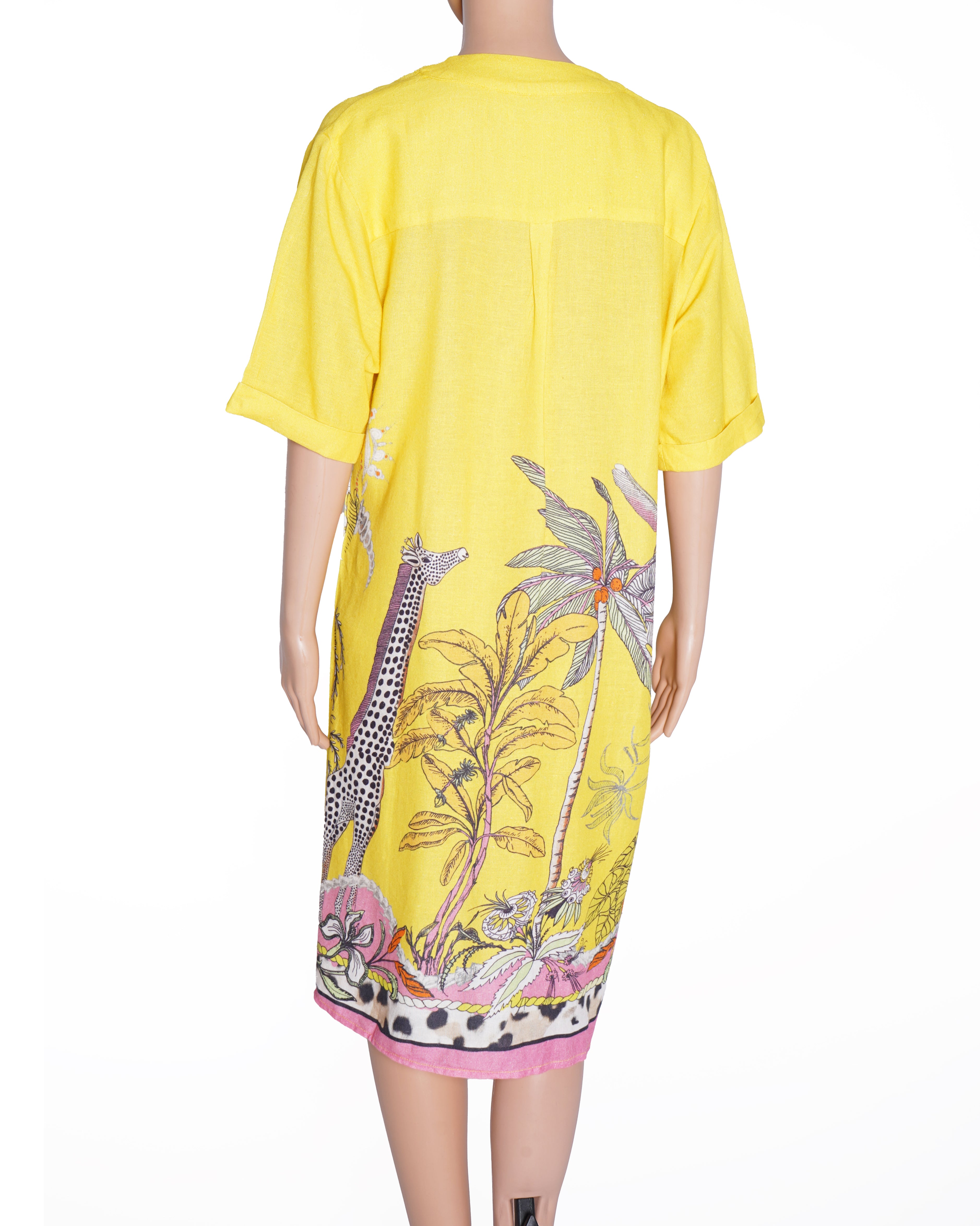 New Isabel Marant Étoile Printed Dress In Yellow