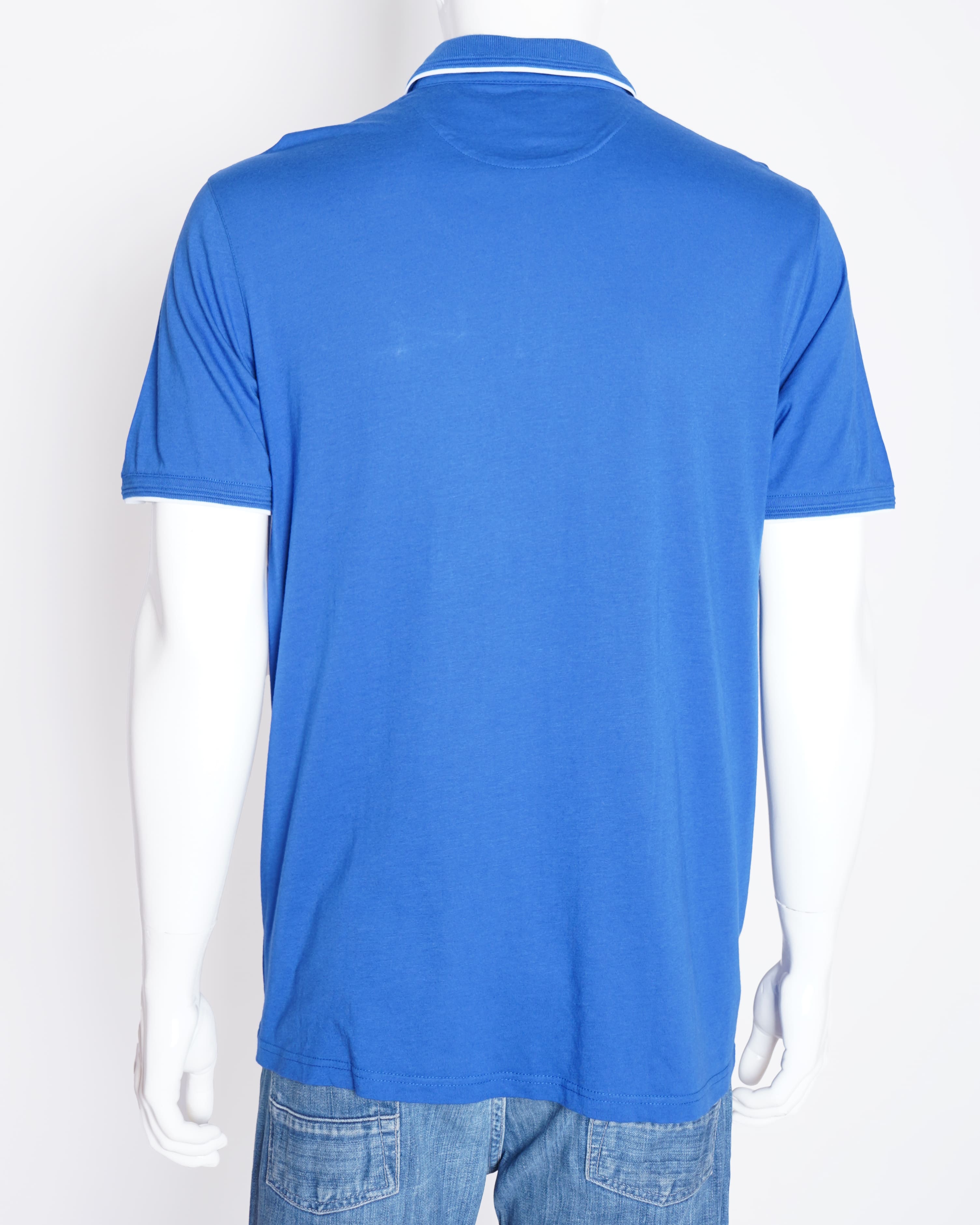 Ted baker royal blue half sleeve polo tshirt for men