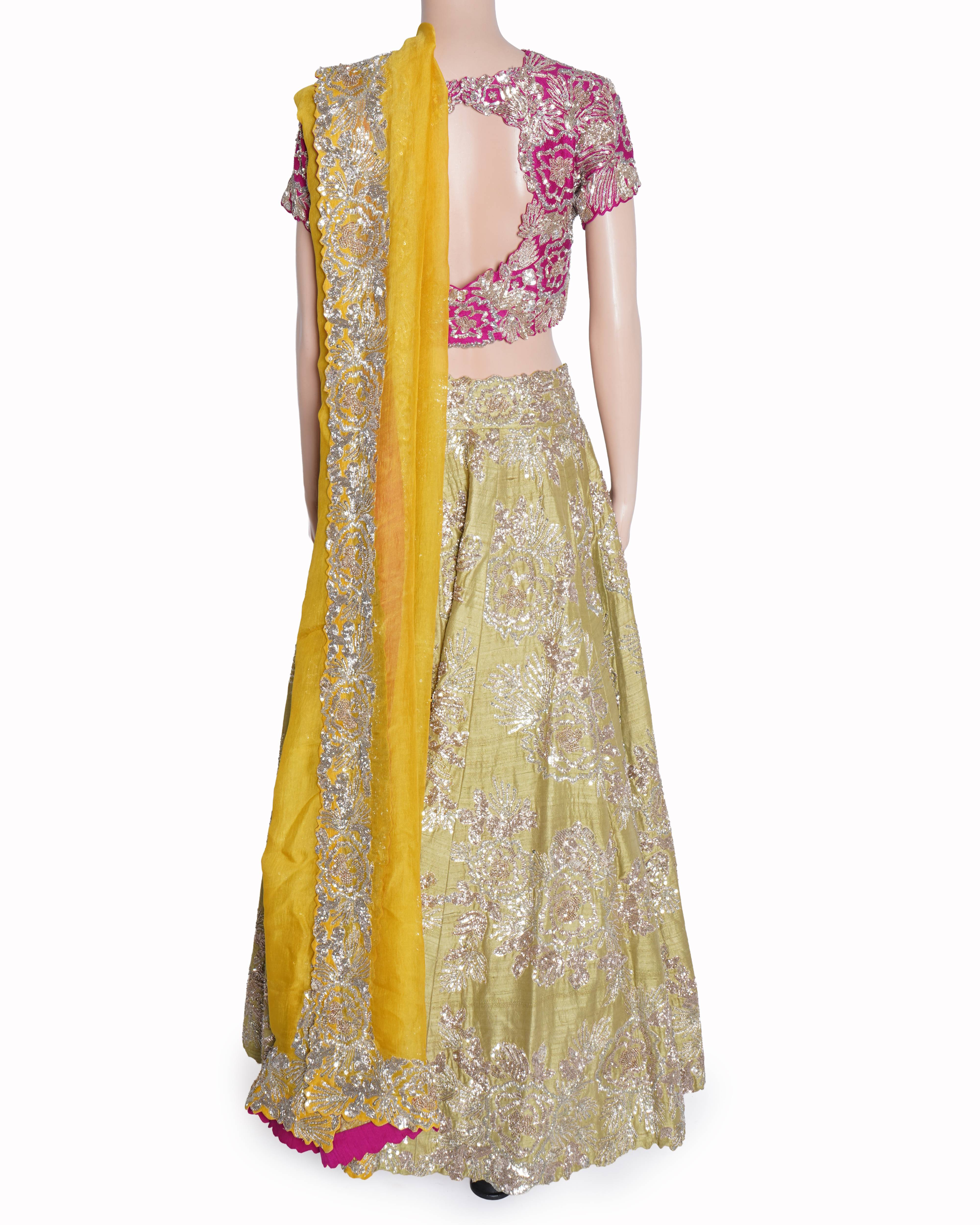 Mrunalini Rao embroidered lehenga set with dupatta set of 3