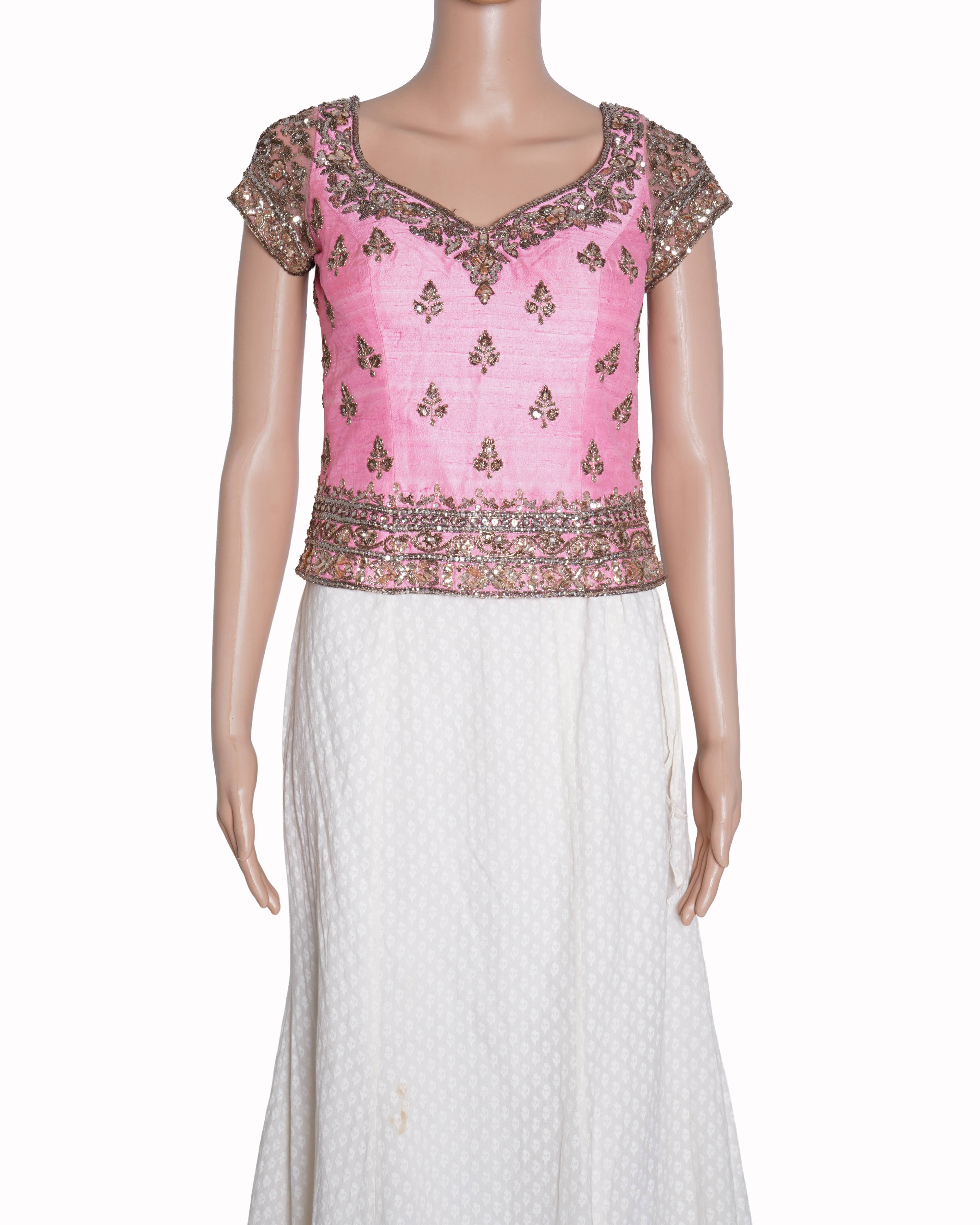 Manish Malhotra pink embroiderd top/blouse