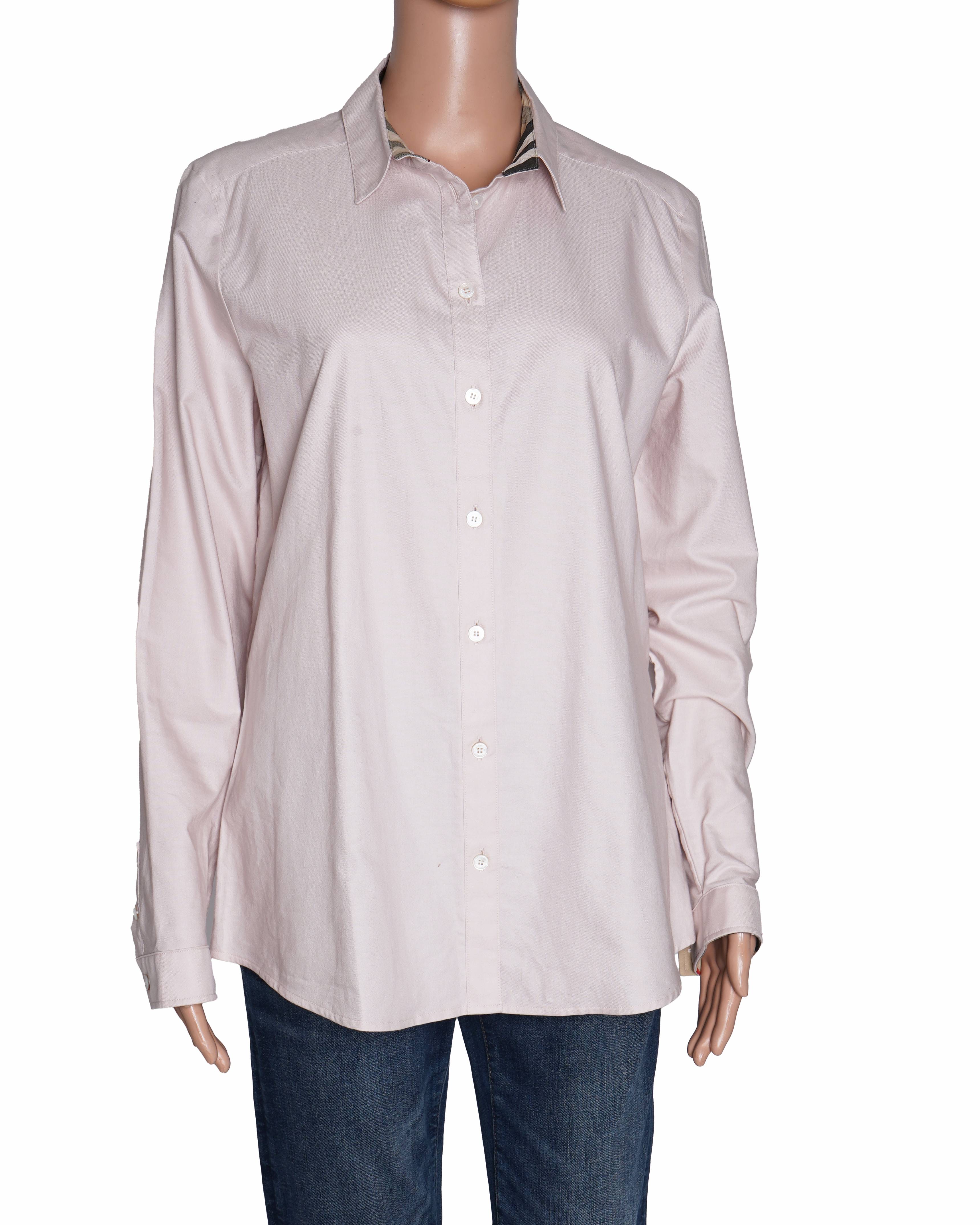Burberry Pink Full Sleeves Shirt