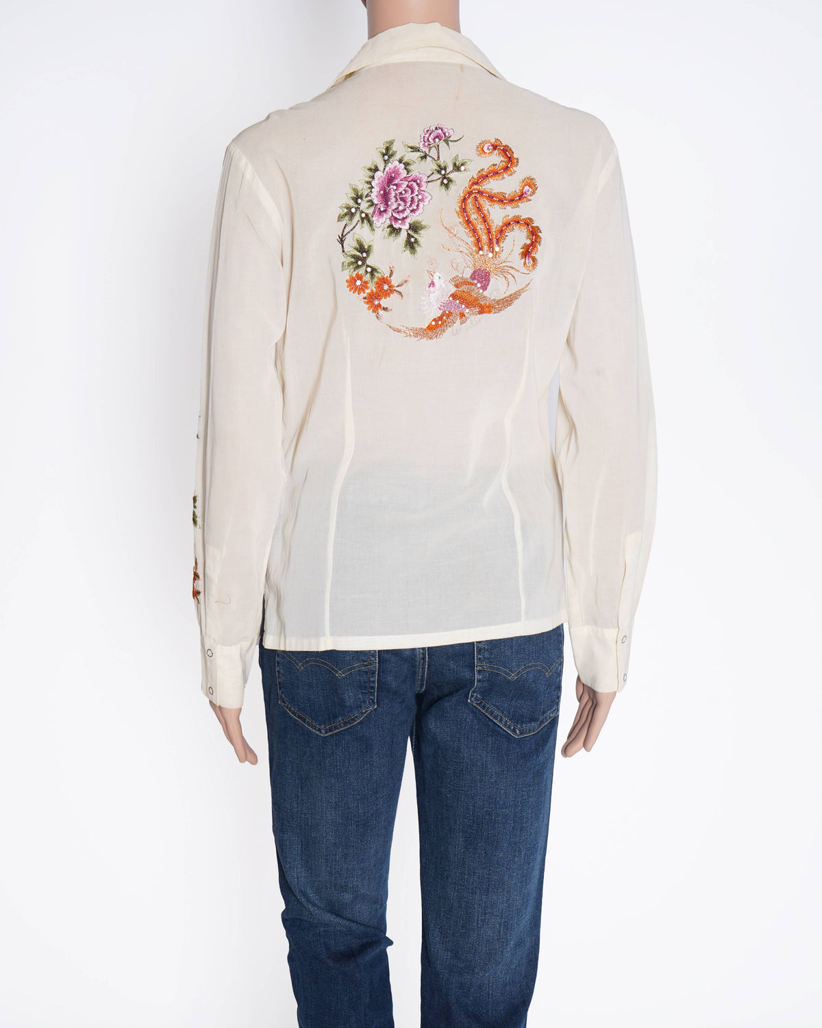 Rajdeep Ranawat floral shirt in white