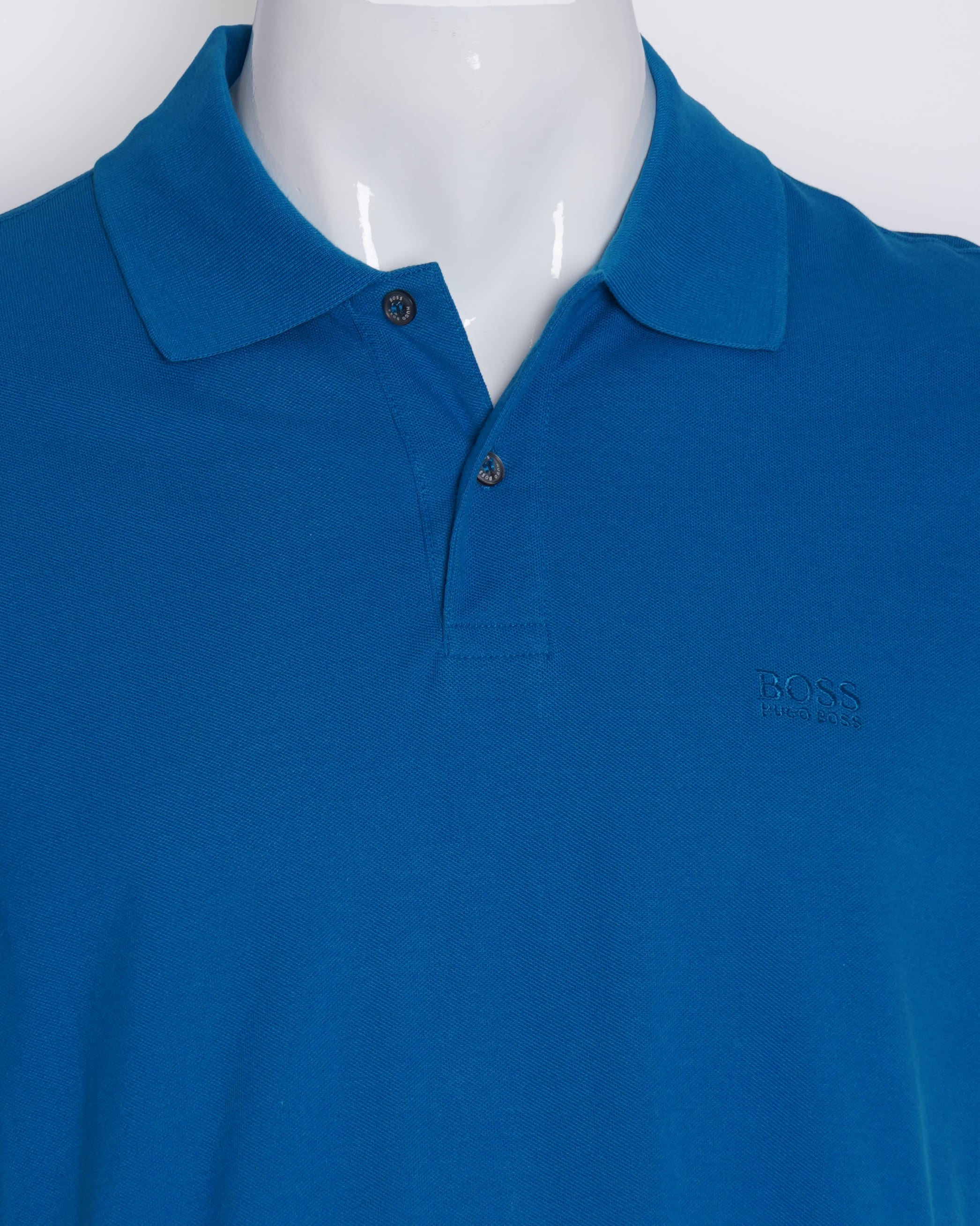 Hugo boss half sleeve polo tshirt in blue for men