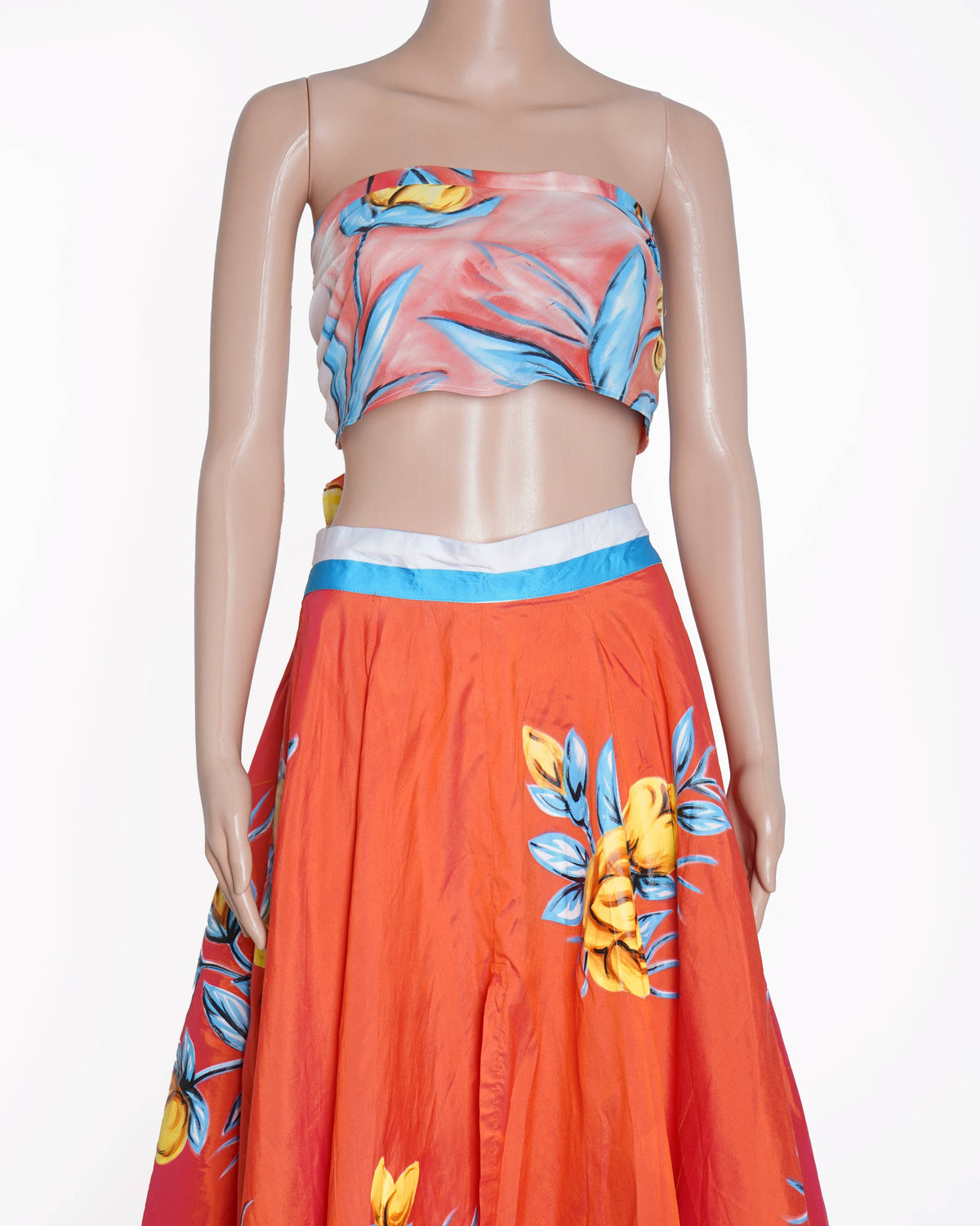 Mahek Mirpuri Printed skirt with scarf