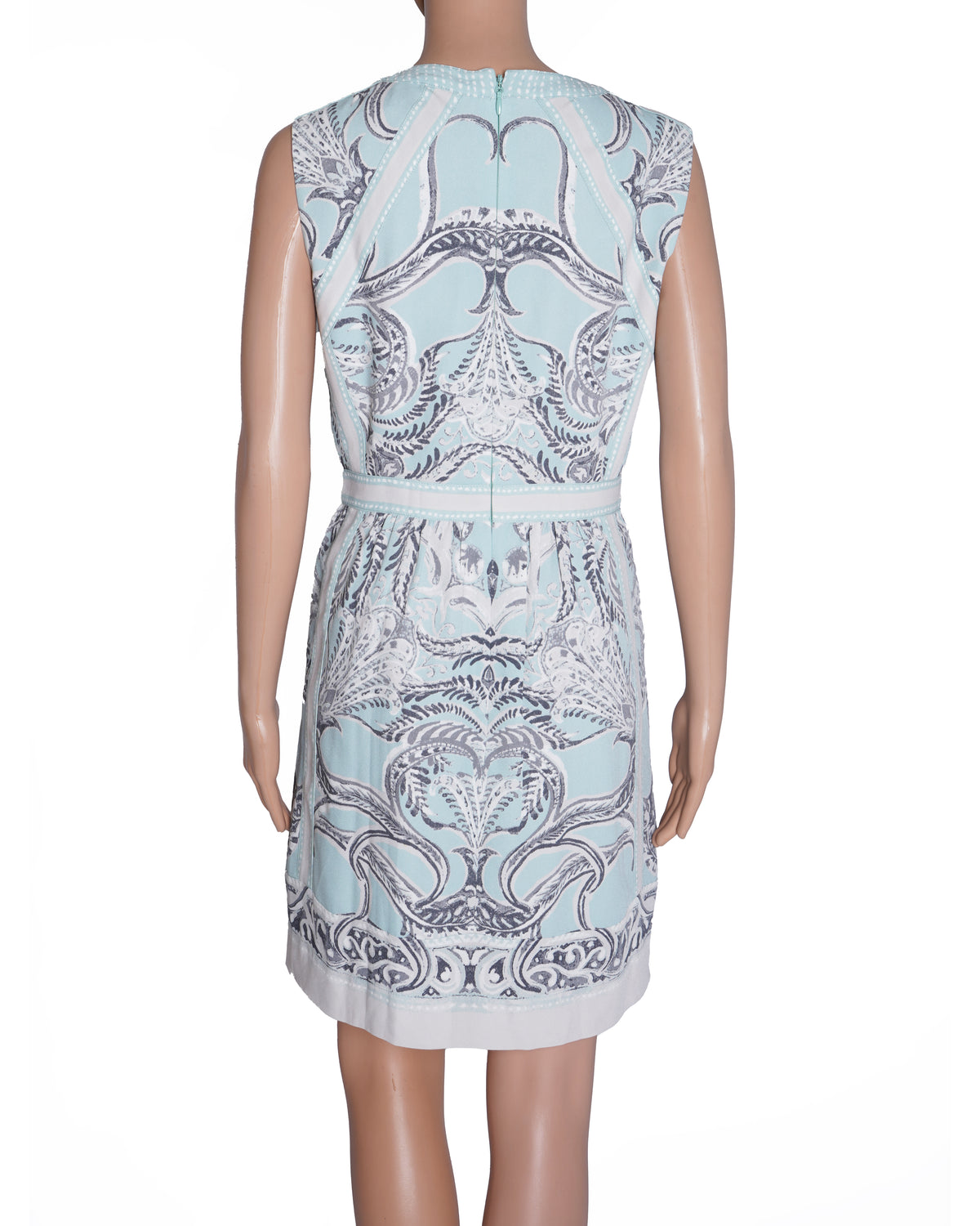 BCBGMAXAZRIA Printed Dress In Blue