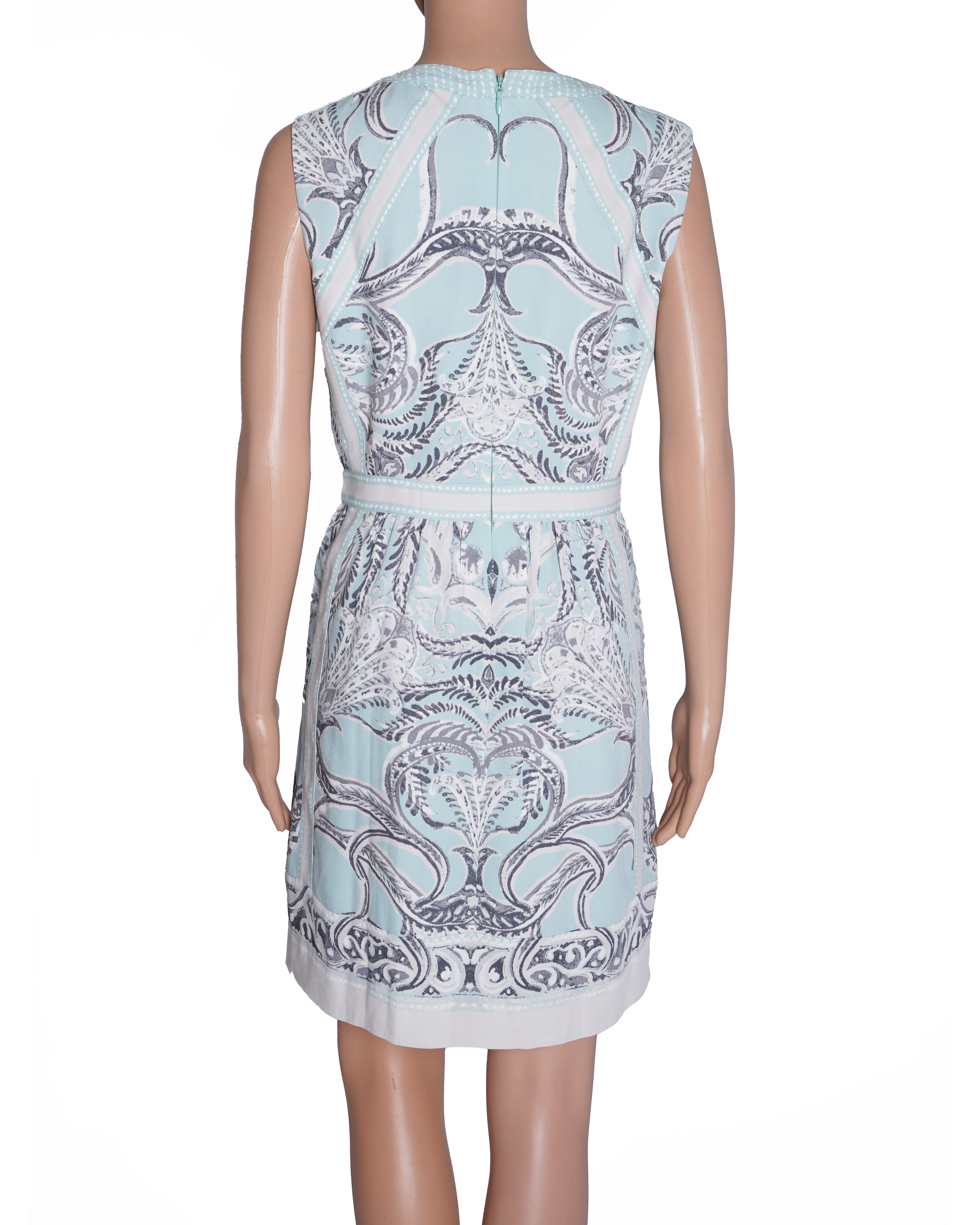 BCBGMAXAZRIA Printed Dress In Blue