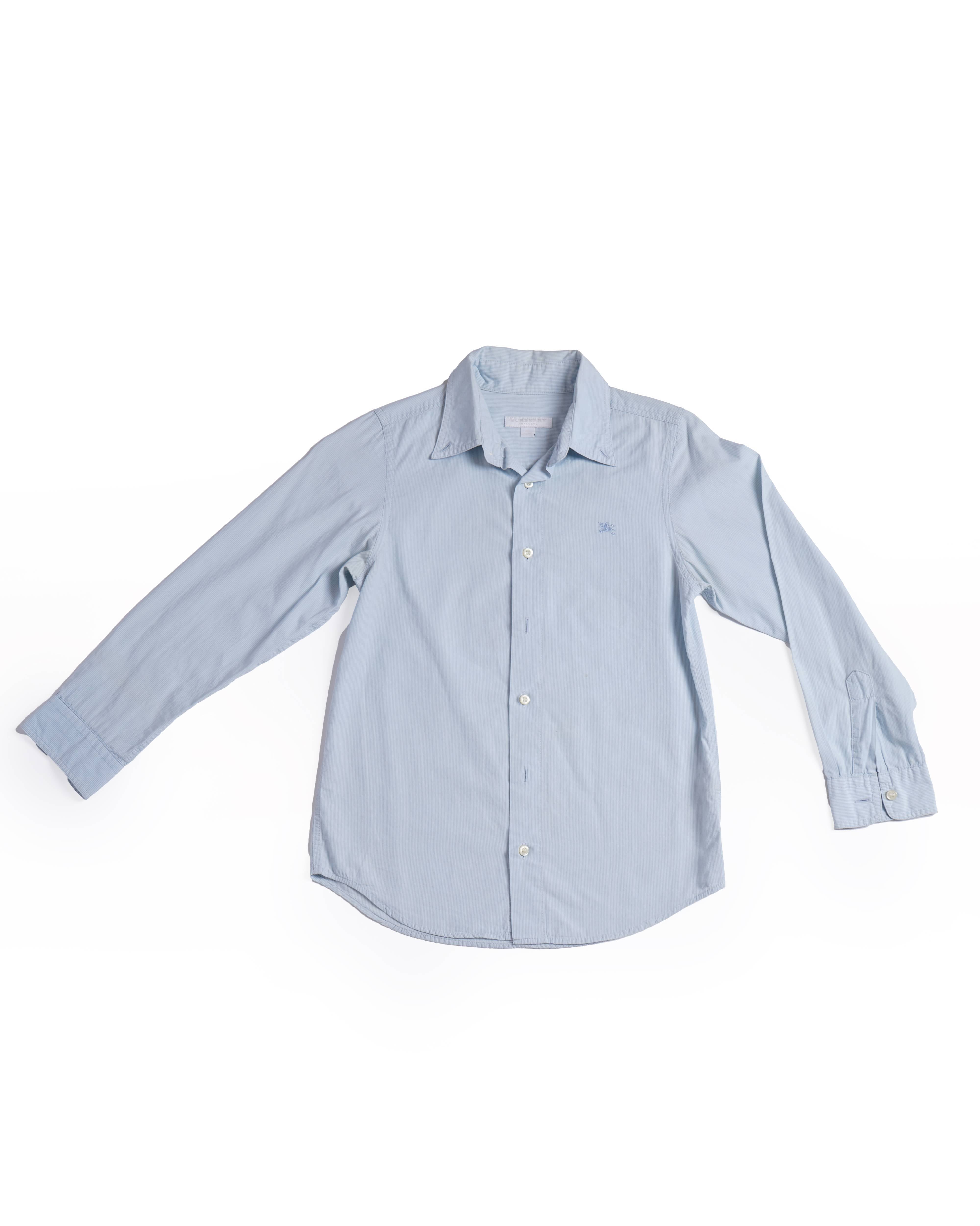 Burberry light blue full sleeves shirt