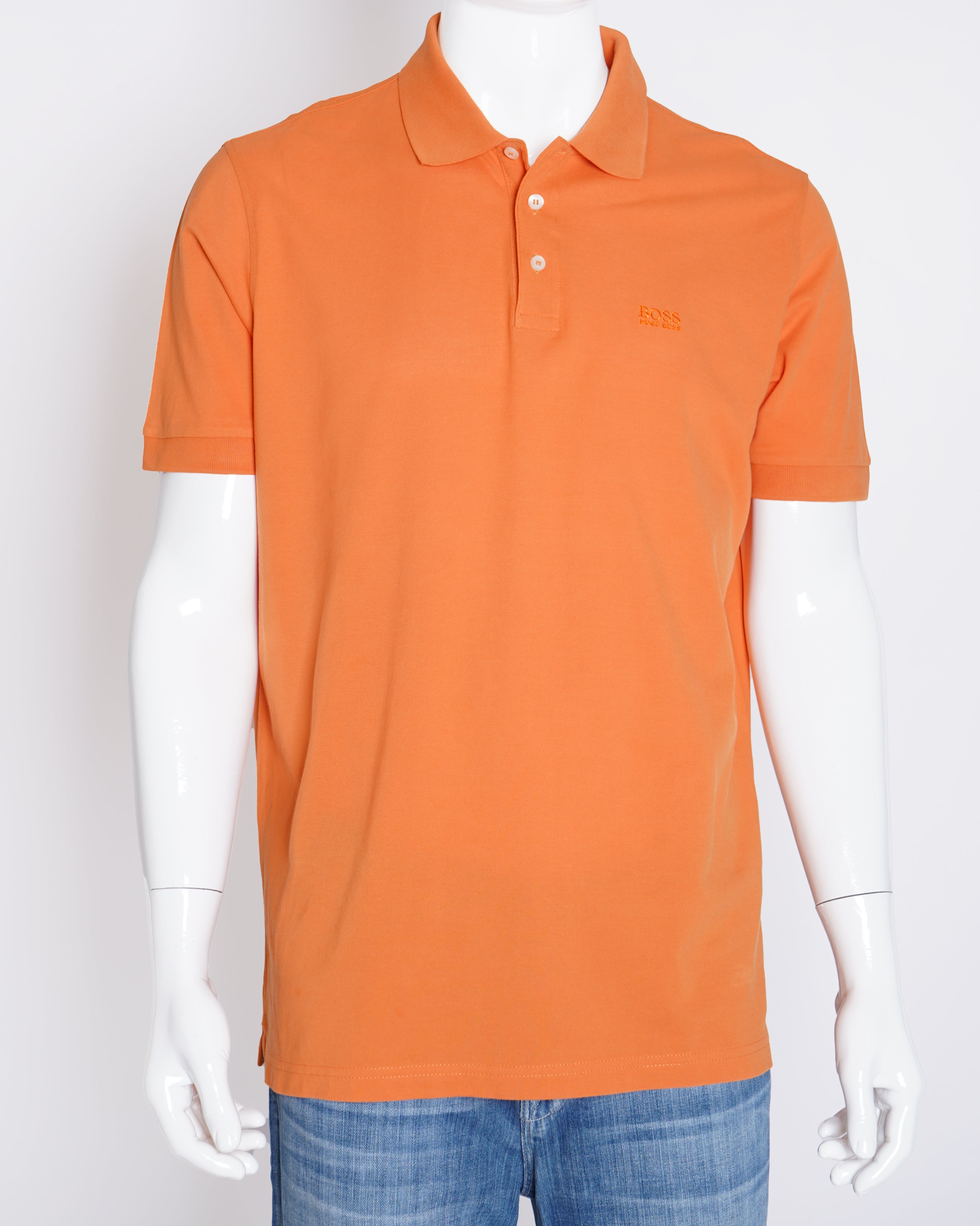 Hugo Boss Polo Men's Tshirt In Rust