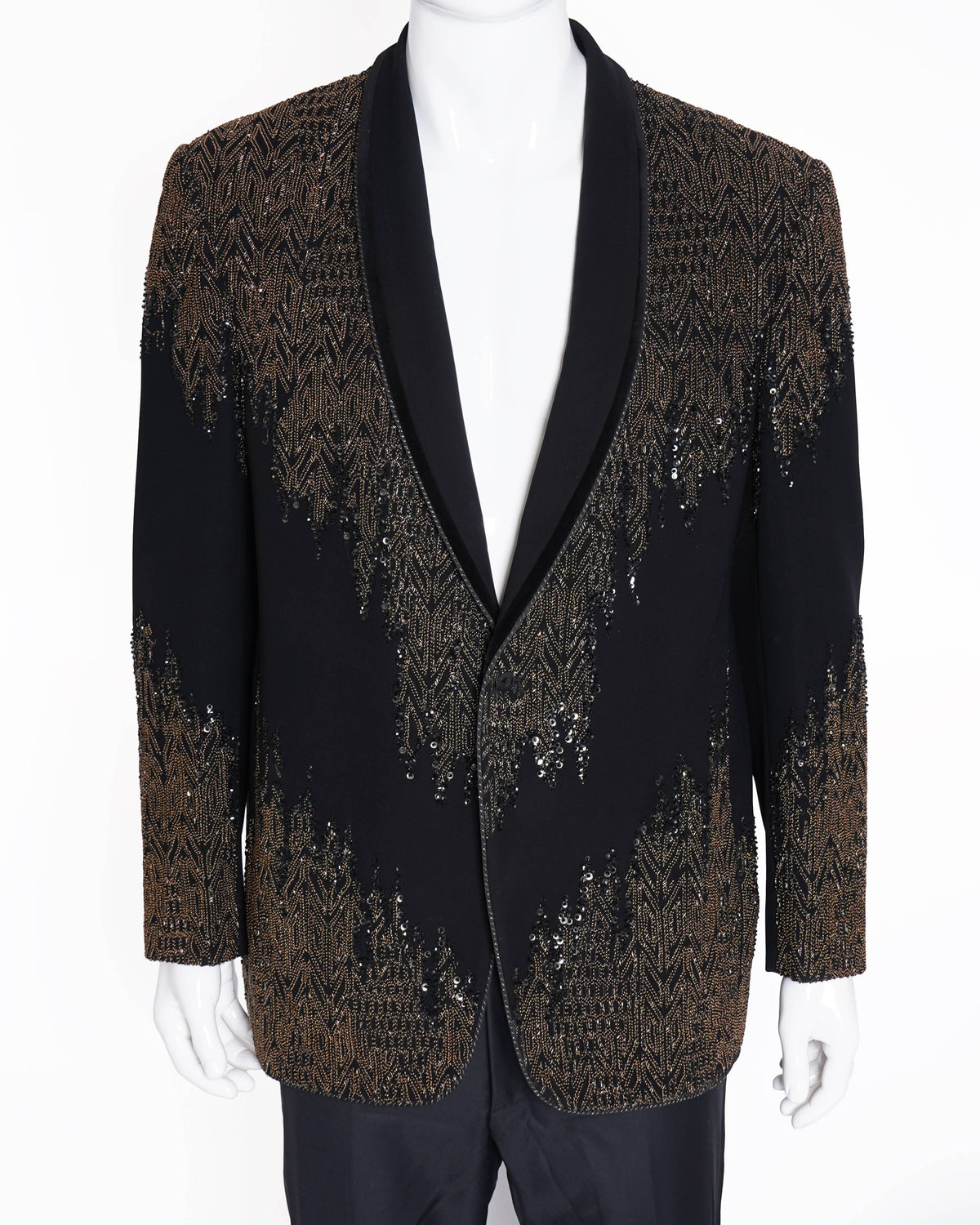 Rohit Gandhi & Rahul Khanna beaded black blazer