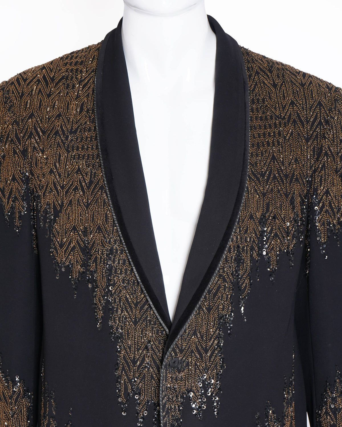 Rohit Gandhi & Rahul Khanna beaded black blazer