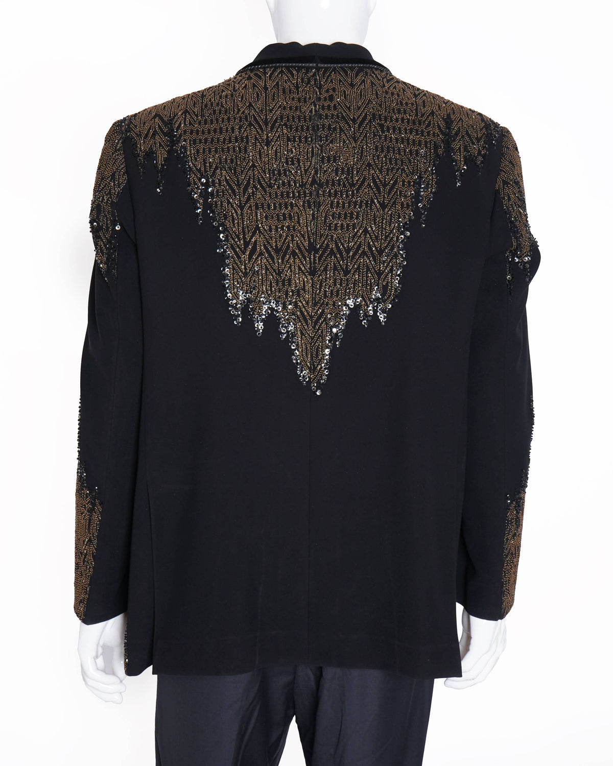 Rohit Gandhi & Rahul Khanna beaded black blazer