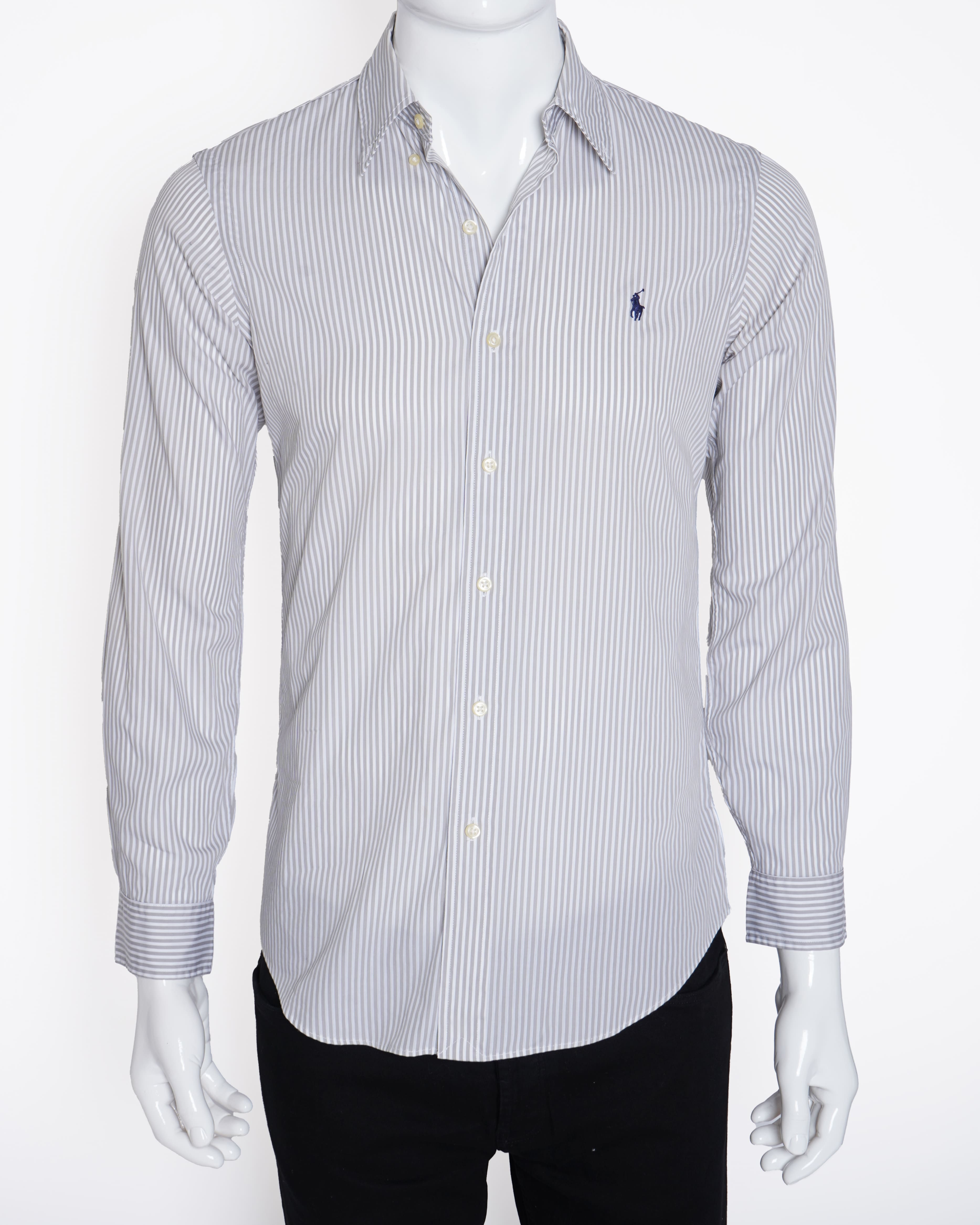 Ralph Lauren Striped Shirt in Grey & White