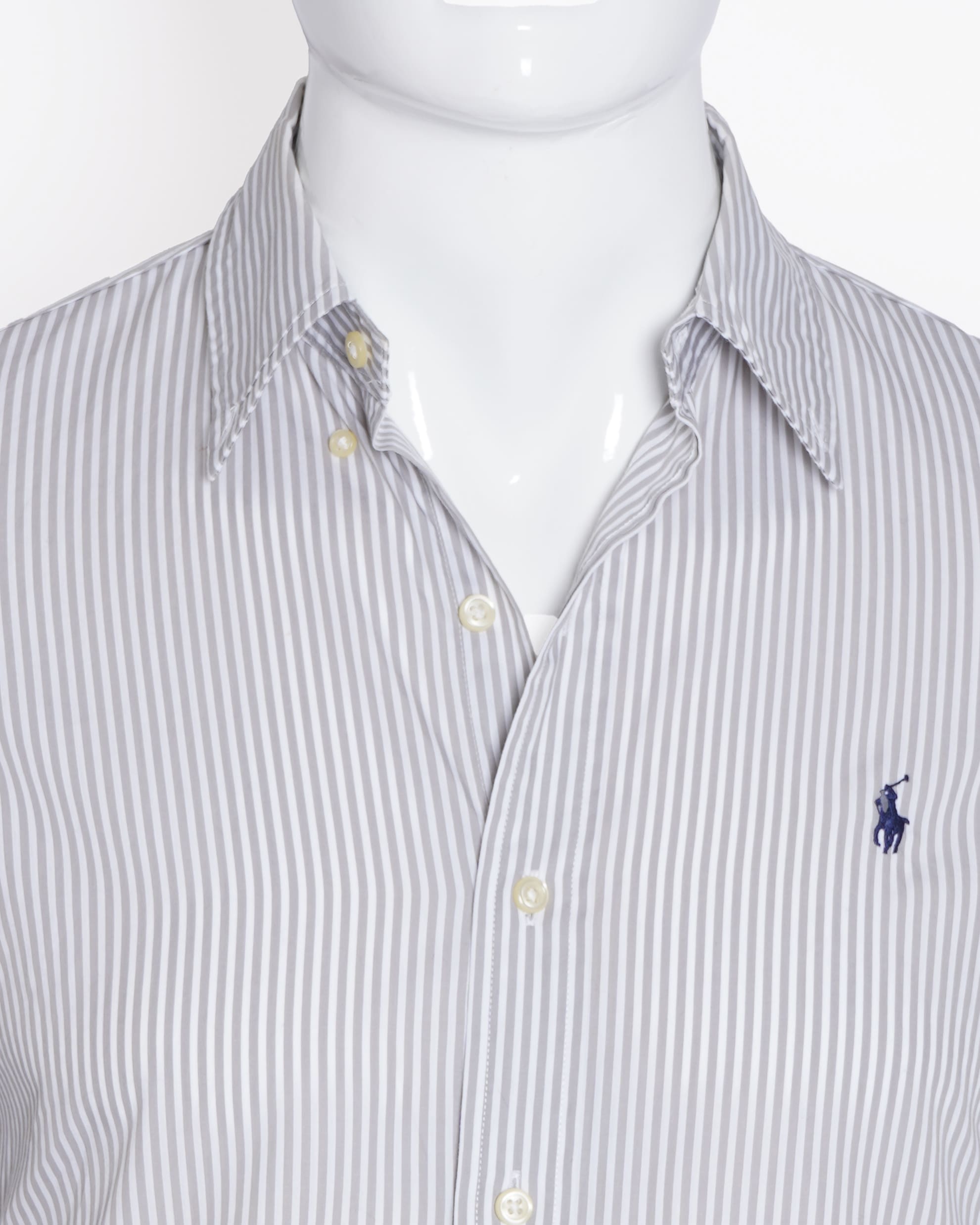 Ralph Lauren Striped Shirt in Grey & White