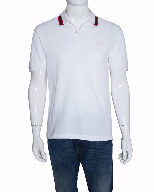 Hugo boss white polo t-shirt for men