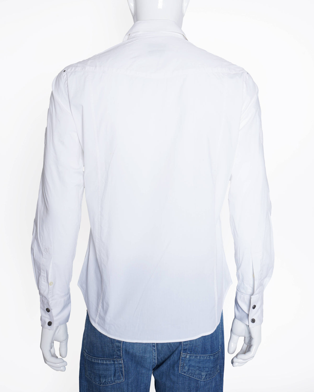 Versace 
Full sleeves button down white shirt