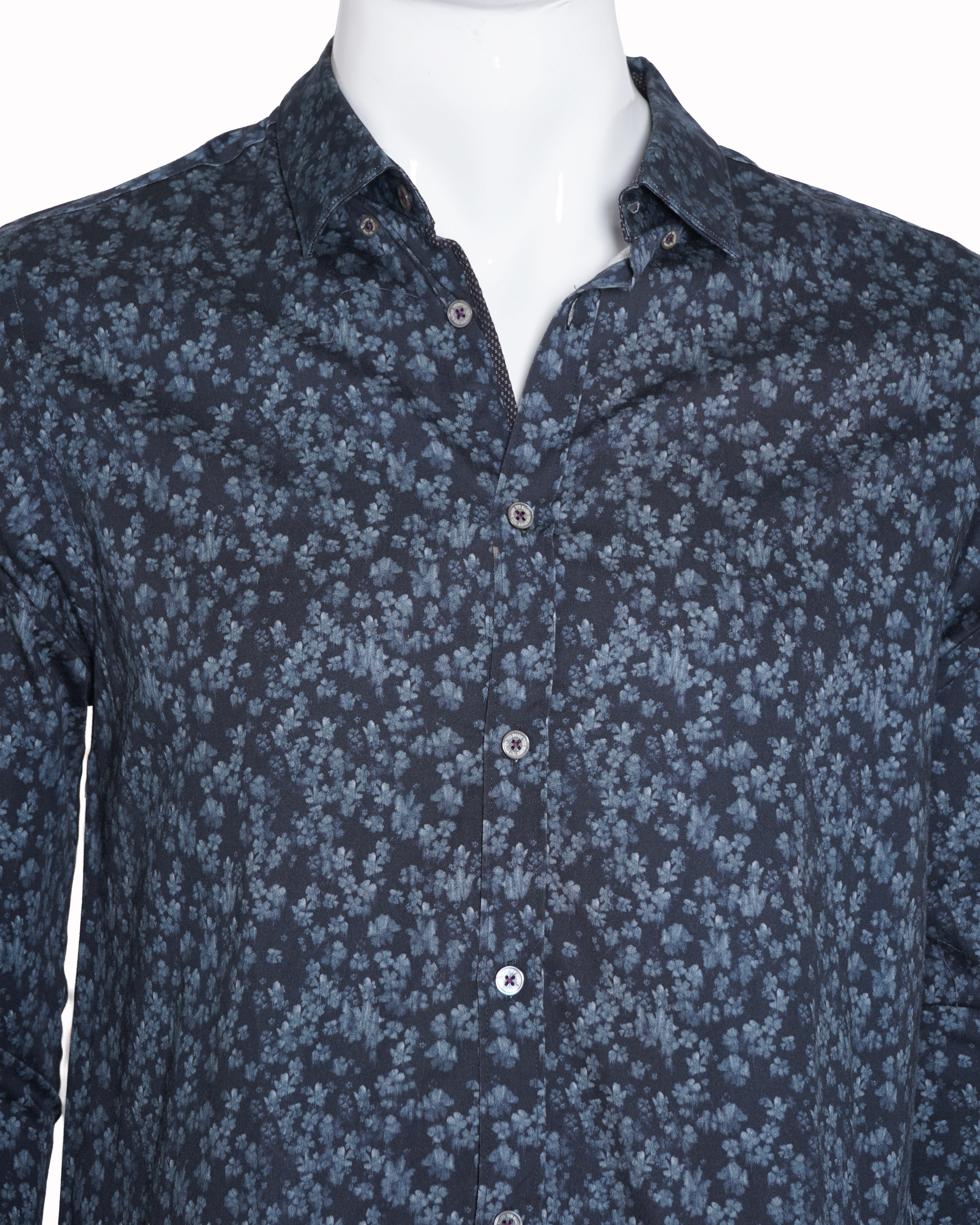 Ted baker blue printed shirt