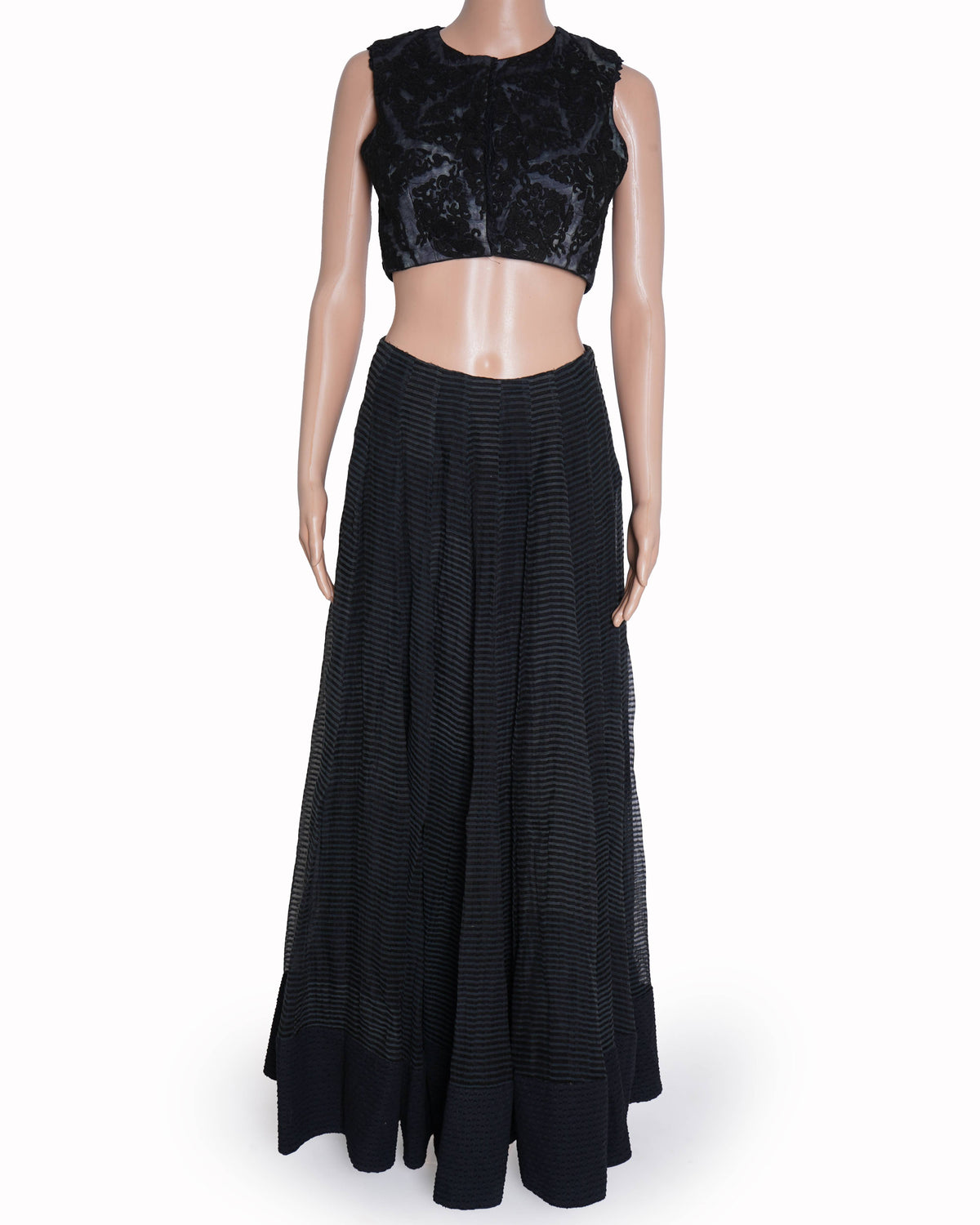 Varun & Nidhika Black Lehenga Set (2-Piece)