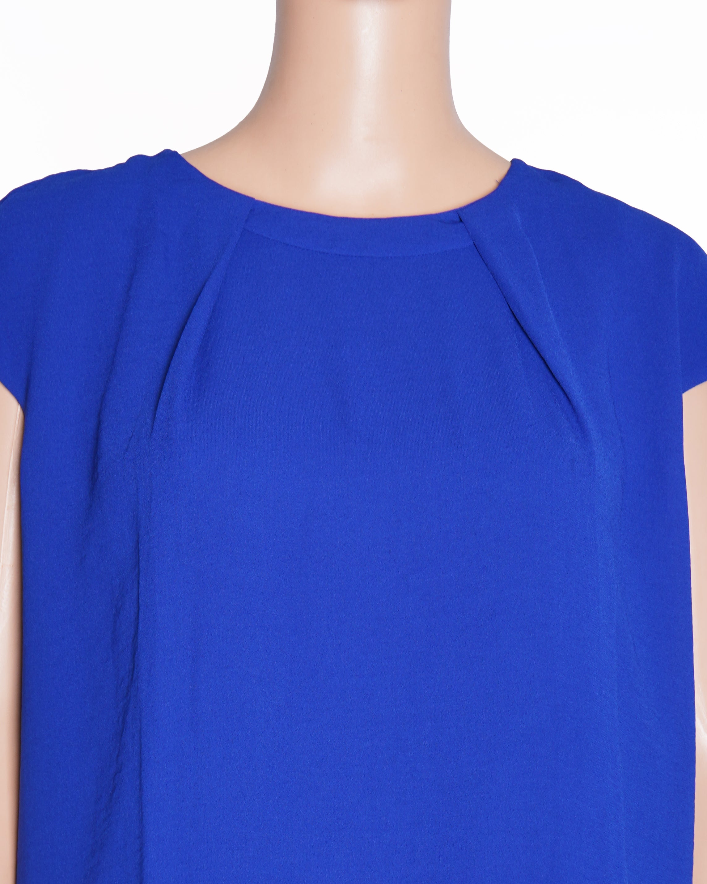 Cos Sleeveless Dress In Blue