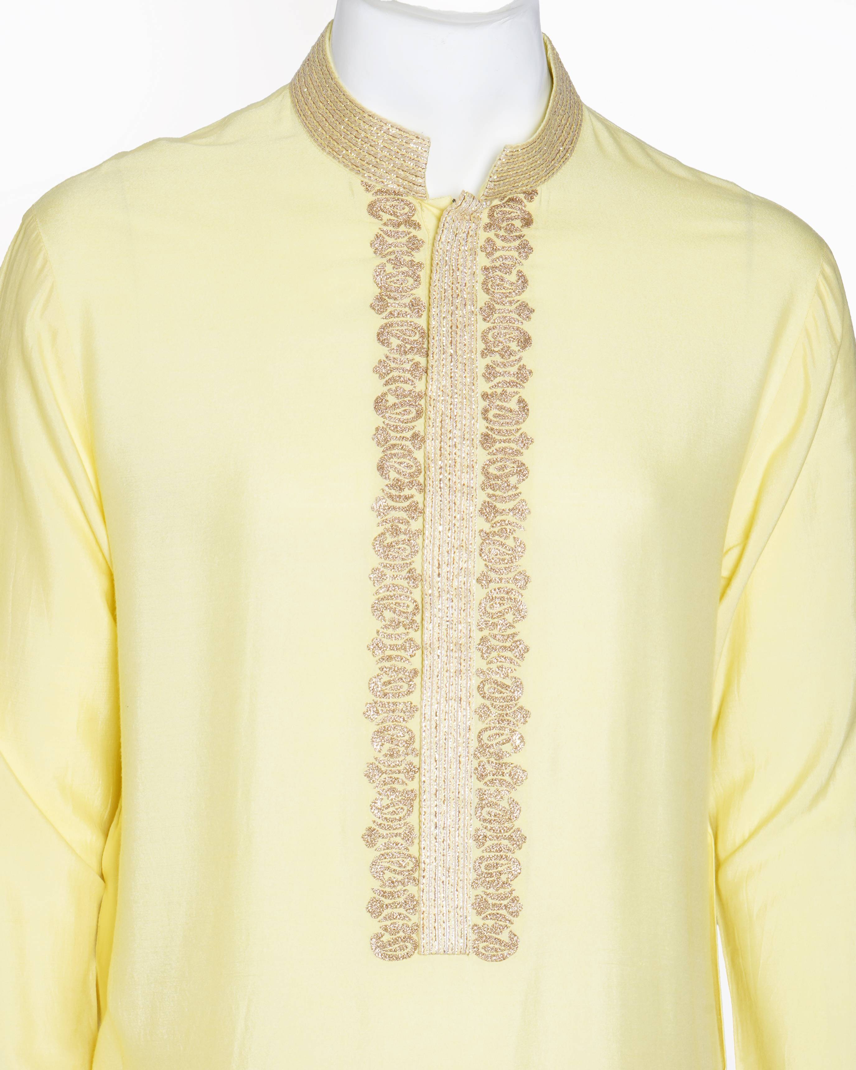 Manish Malhotra lime yellow kurta